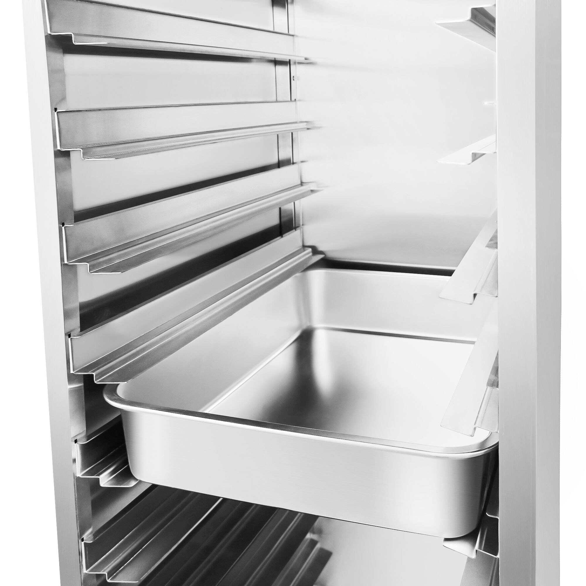 Chariot à plateaux en inox – pour 14 × GN 1/1 ou 14 × EN 600 × 400