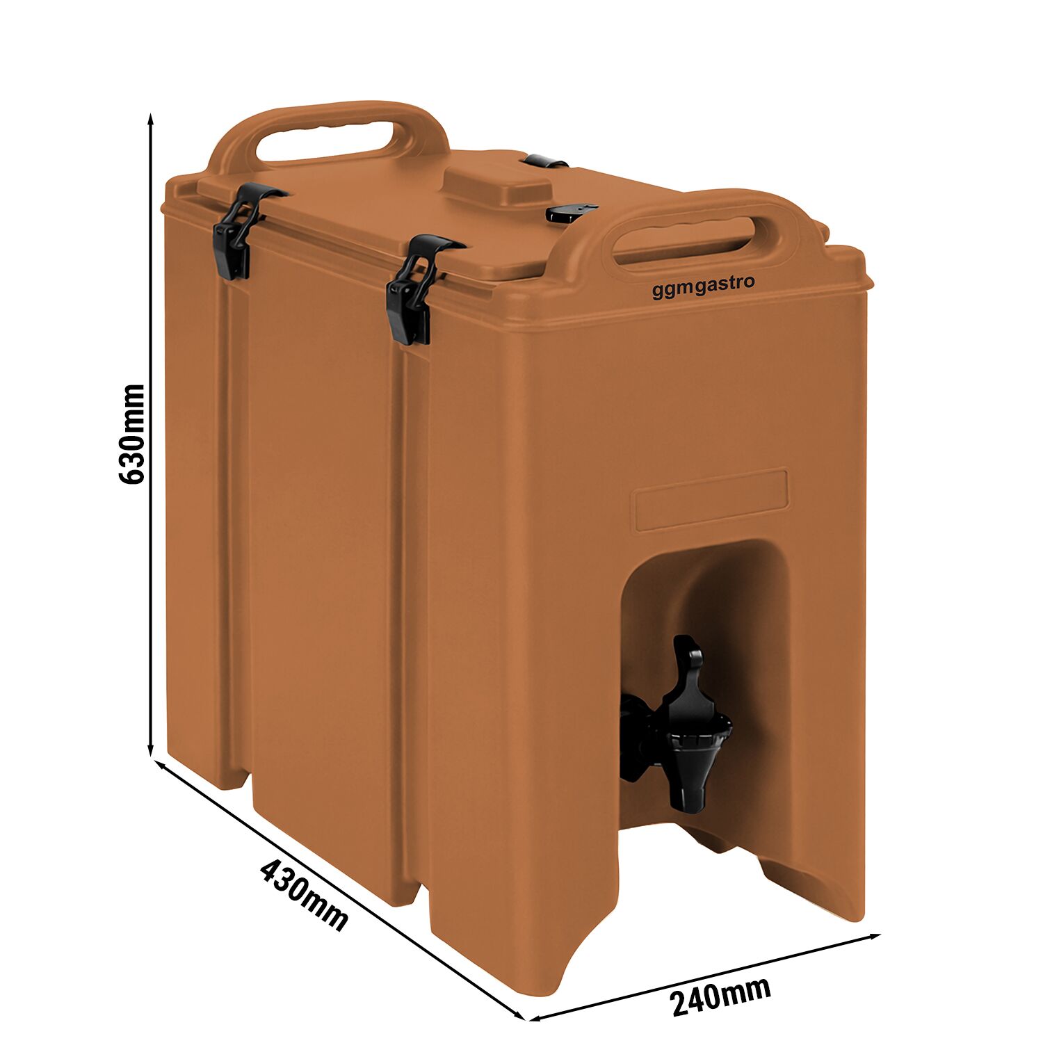 Conteneur isotherme pour boissons - 18L - avec robinet - Terre cuite