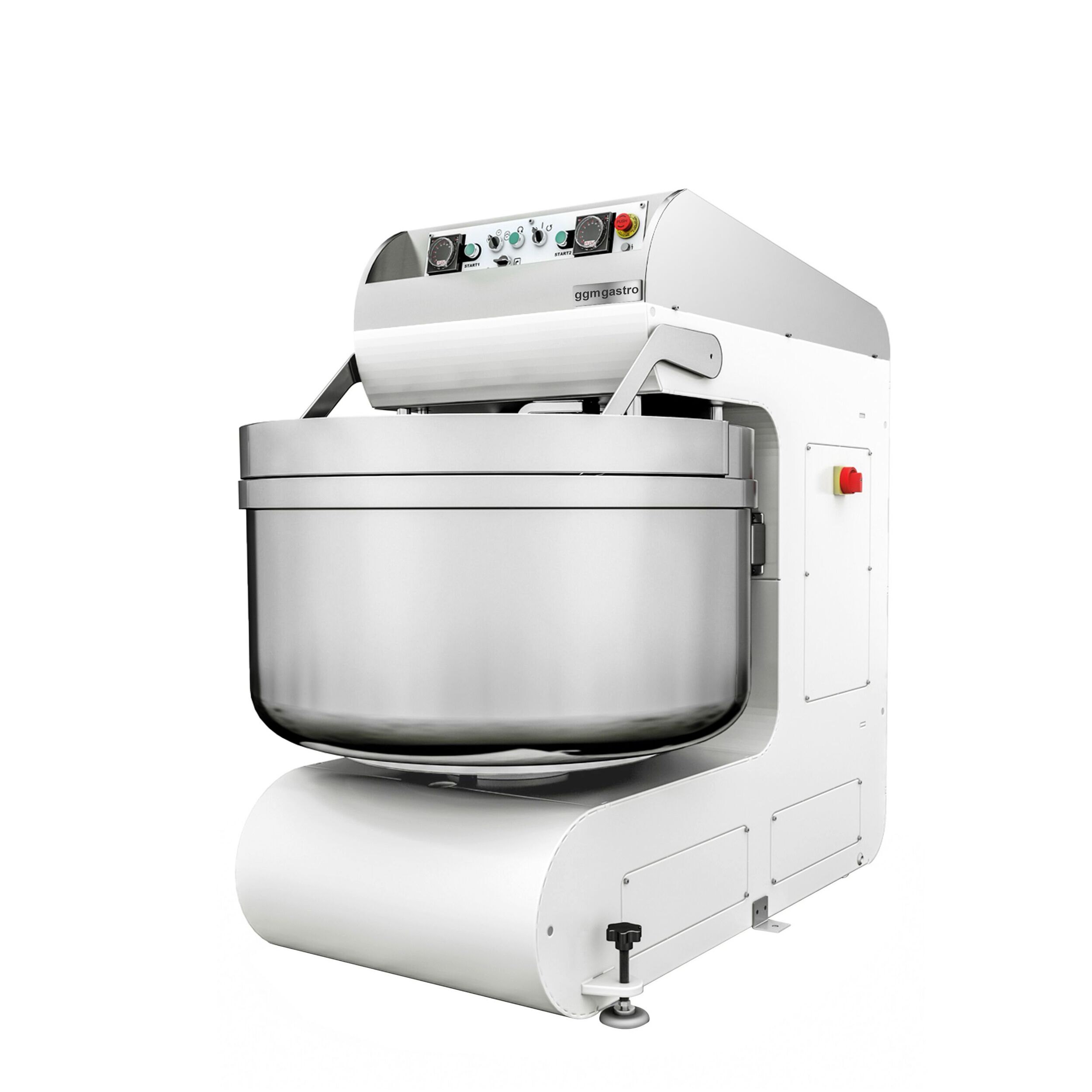 Pétrin à Spirale de Boulangerie - 70 Litres / 40 kg - 2 Vitesses - avec Cuve Fixe - 2 Moteurs