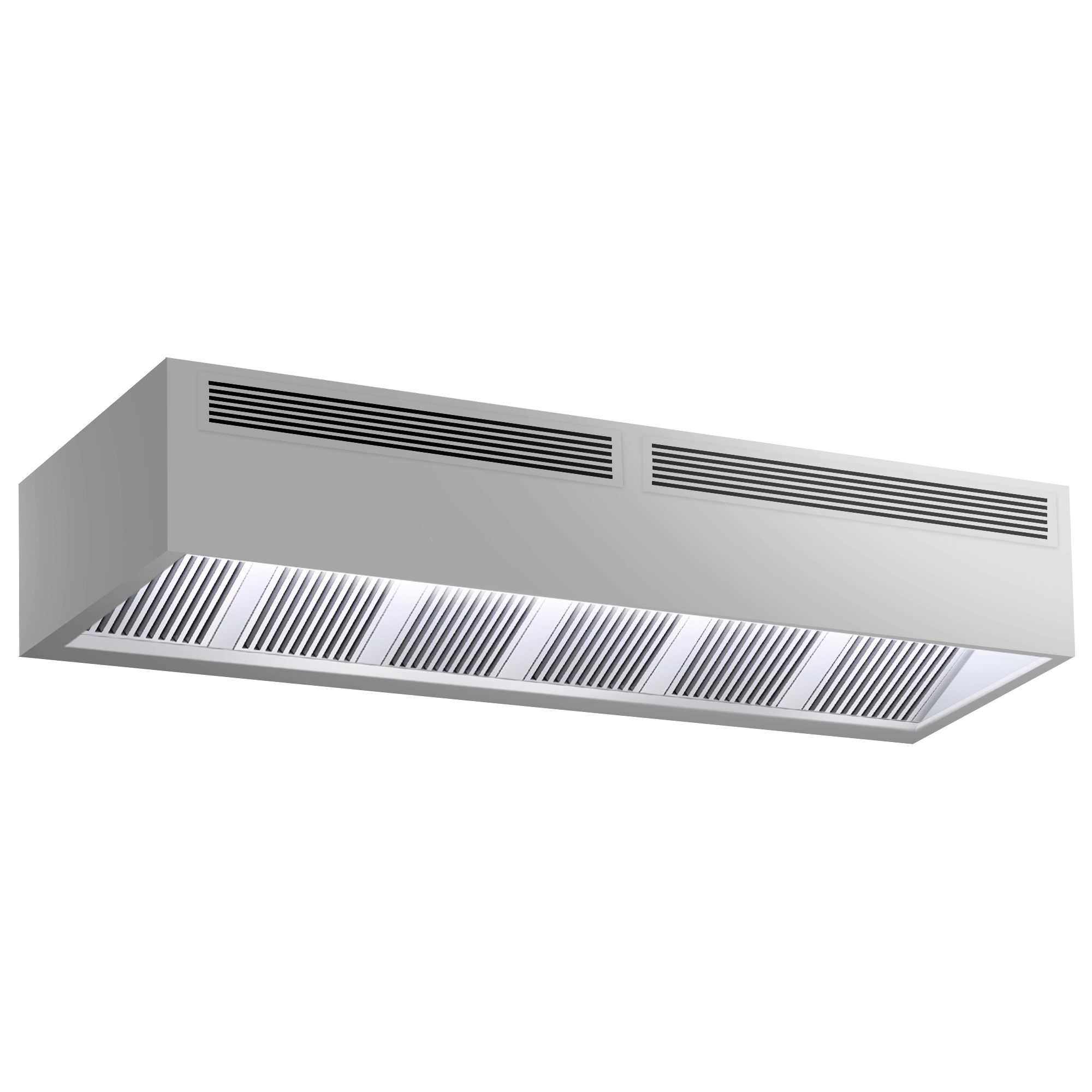 Hotte caisson à induction – 3200 mm – sans moteur – avec filtre