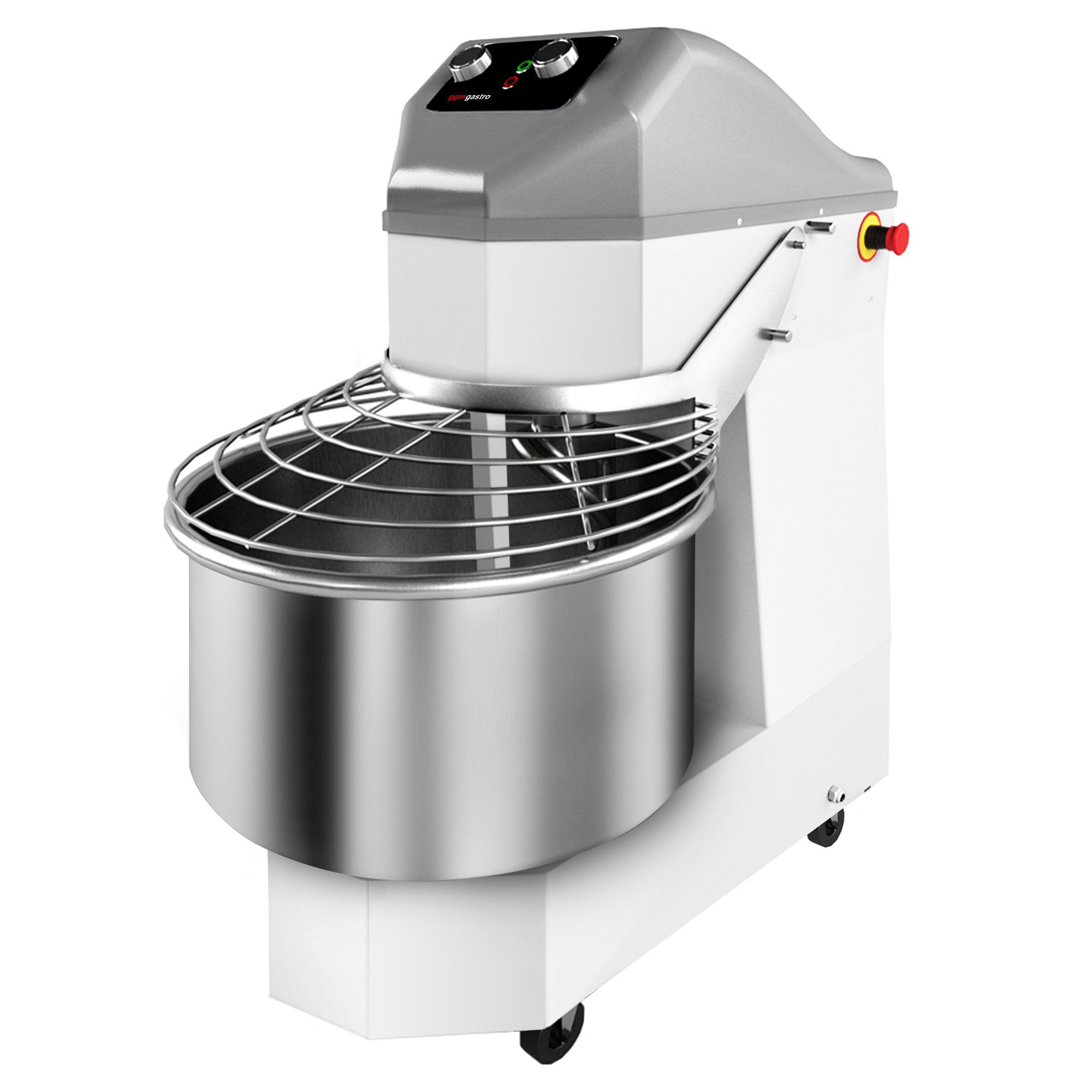 Commercial Spiral Dough Mixer - 50L / 32kg - Twin Speed - Fixed Head & Bowl - with Timer - 400V 3‑Phase