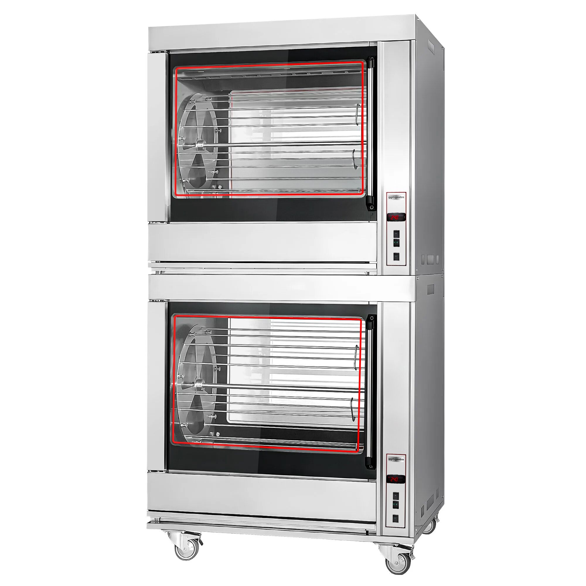 El - Roterande Kycklinggrill - 14 spett - för upp till 84 kycklingar - 20 kW