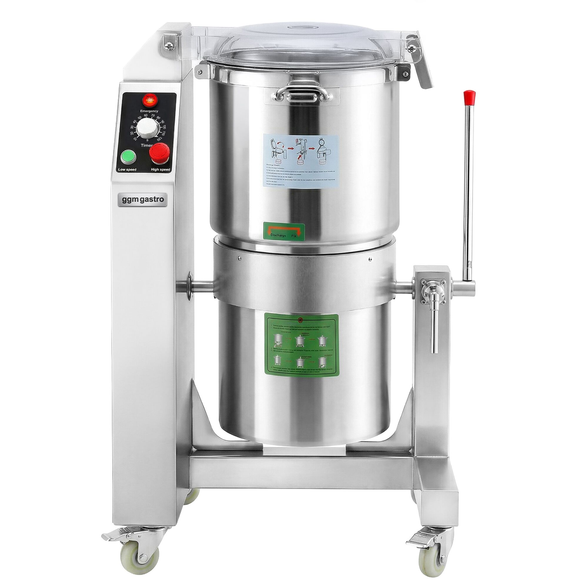 Hummusmaskin - 18 liter - 3 kW - 230 V - 1400 varv/min