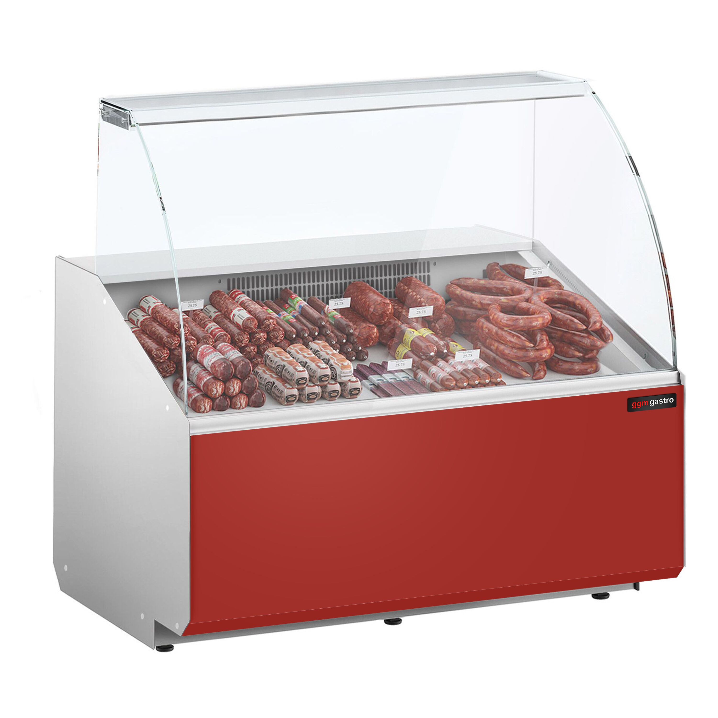 Serve Over Counter - 944x979mm - front panel red - capacity 200 litres