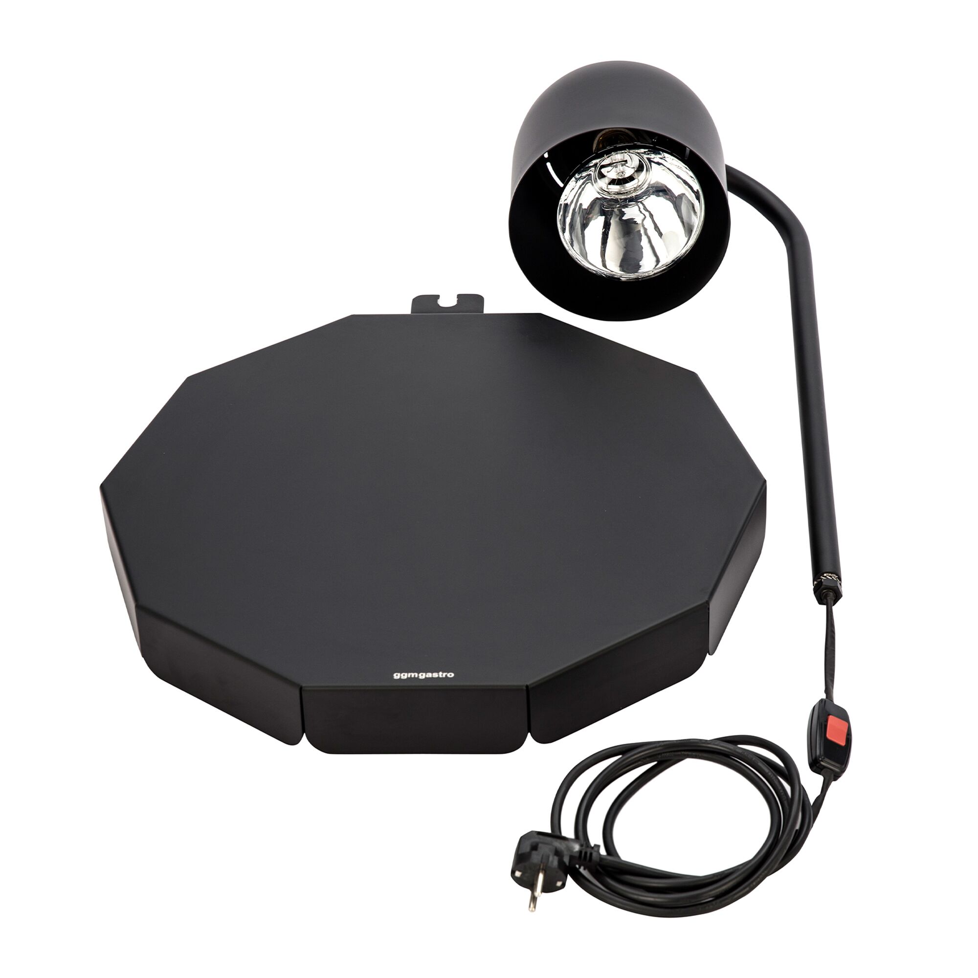Buffet-Wärmelampe Infrarot - 250 Watt - Rund - Schwarz