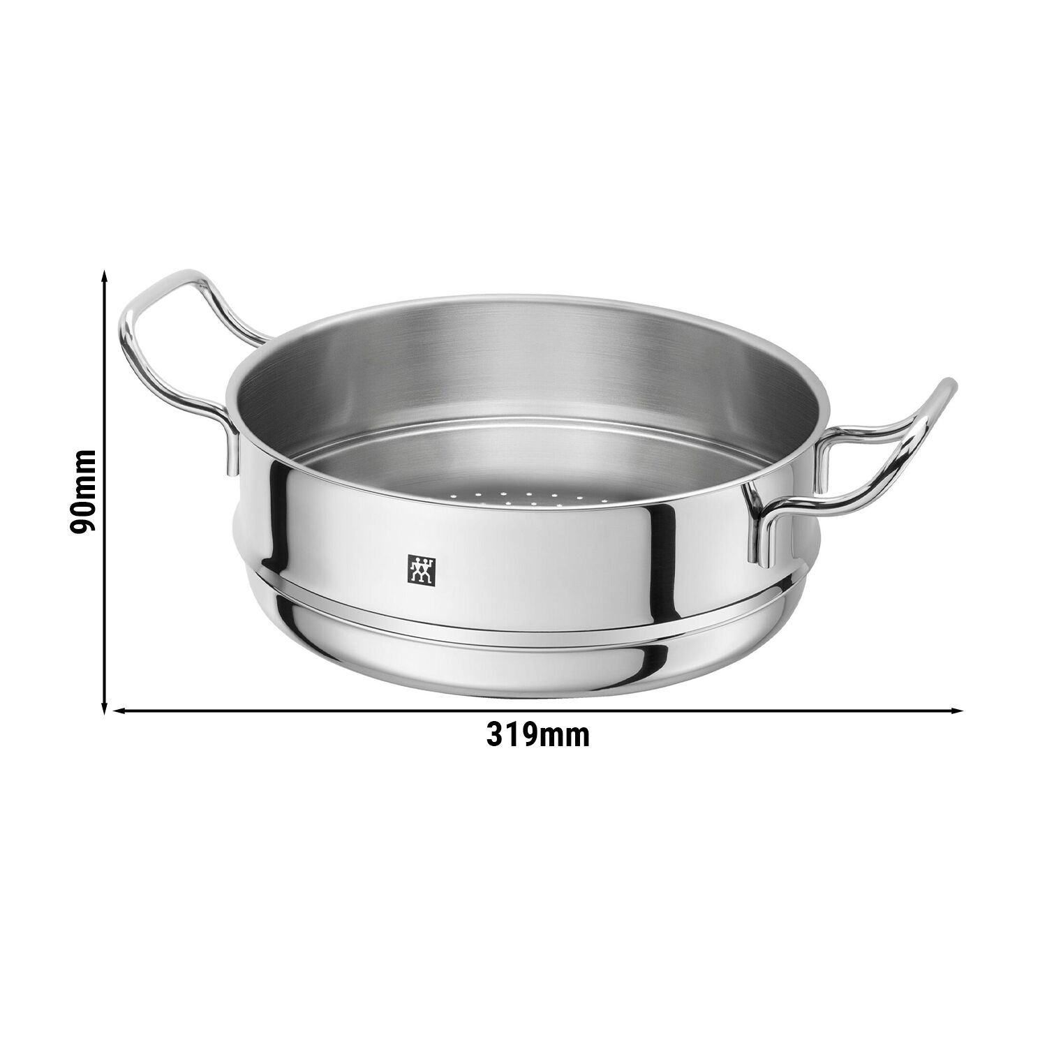 ZWILLING| Steam Insert – Ø 24 cm - Steamer Basket for Vegetables - Heat-Resistant Handles