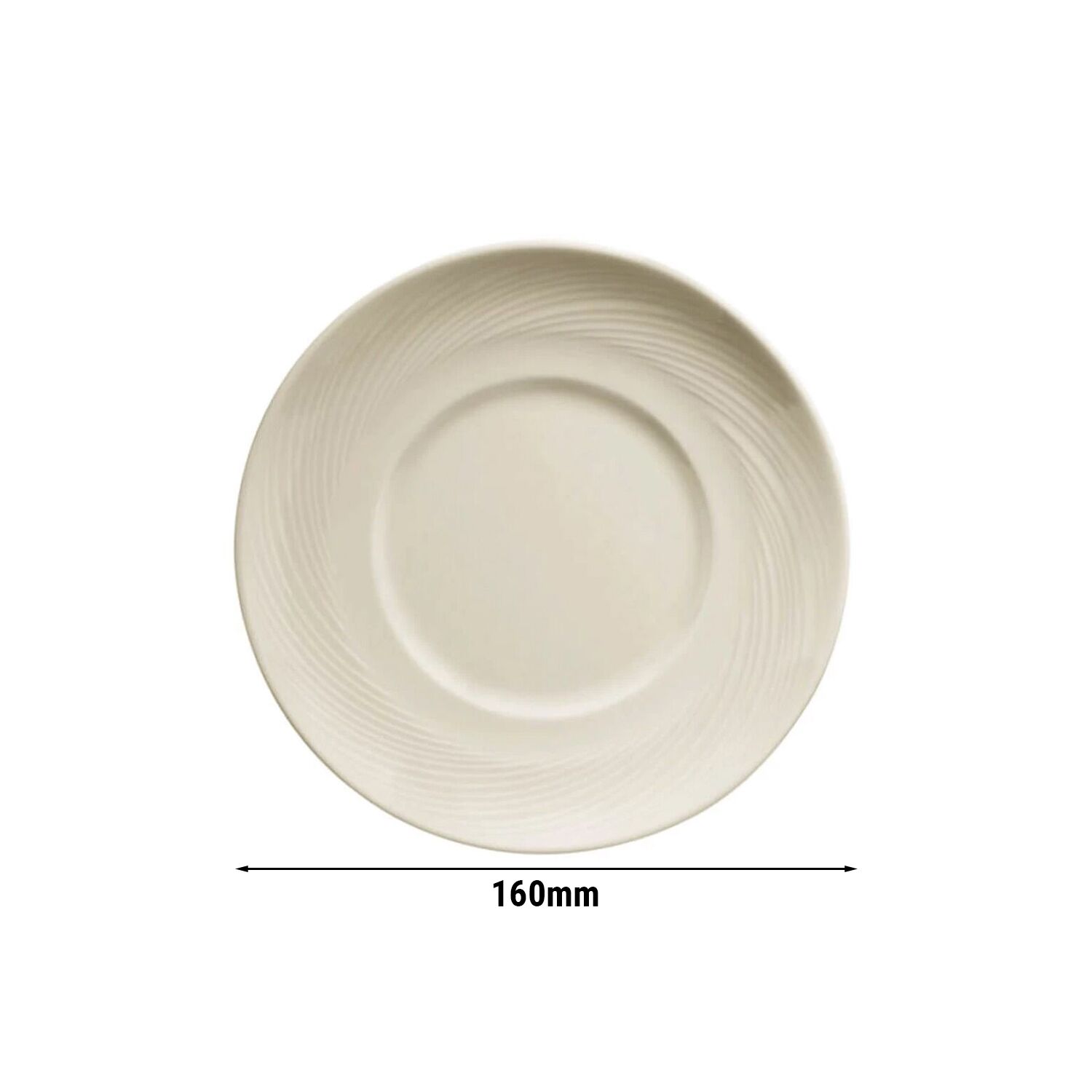 (12 pcs) SEMPRE - Soucoupe à café / thé - Ø160mm - Crème