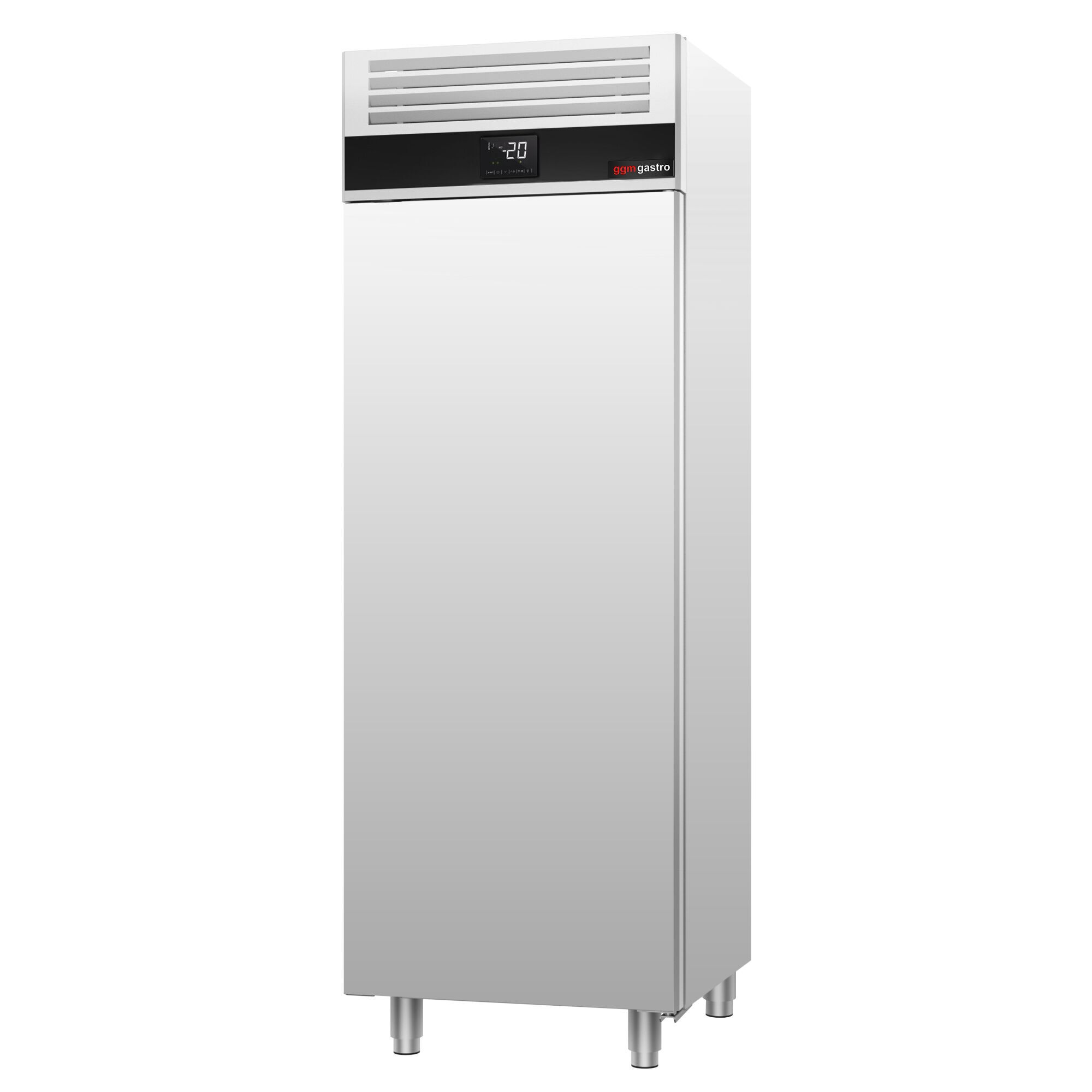 Armoire de conservation pour bacs à glace négative Inox AISI 304 - 600 x 800 - 650 L - avec 1 porte - p.ex. pour 48× bacs à glace 5L ou 32× bacs 7L