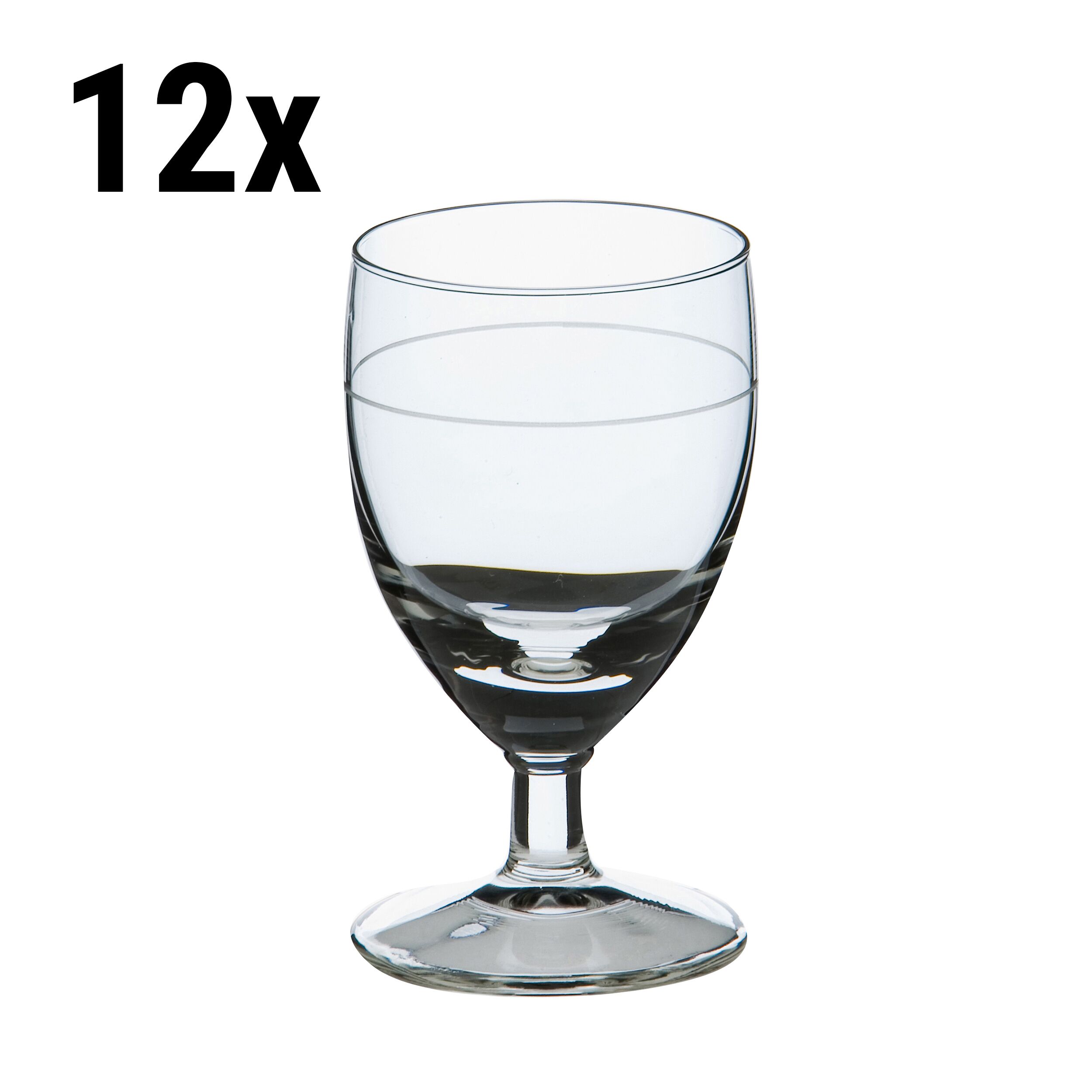 (12 pcs) GILDE Verre à liqueur - GILDE - 3,50 cl - étalonné à 3,50 cl
