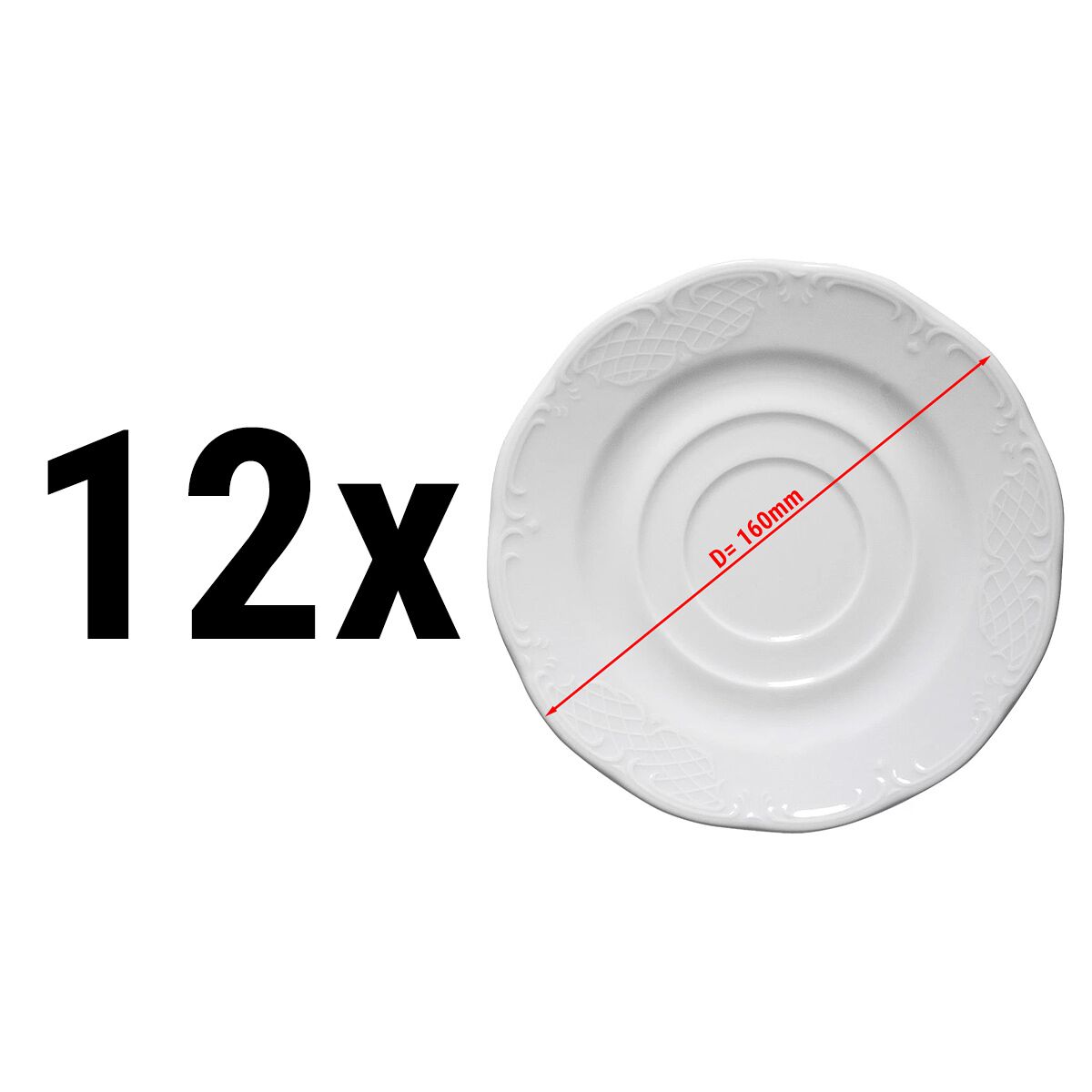 (12 pièces) CLASSICO - Tasse à soupe - Ø 16 cm