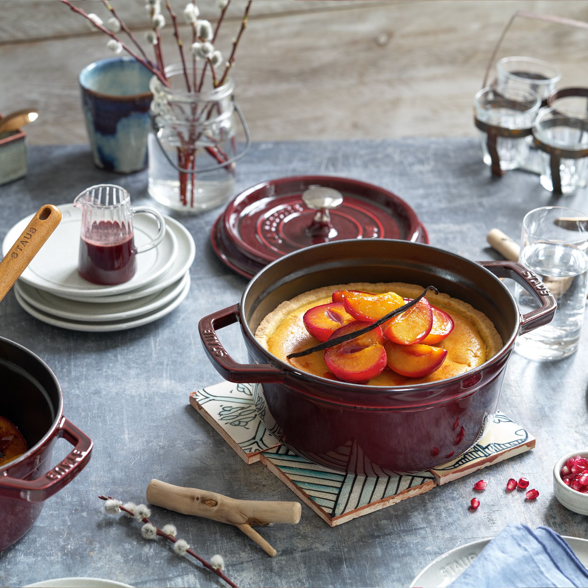 STAUB | LA COCOTTE - Cocotte - Ø 260mm - Gjutjärn - Grenadine röd