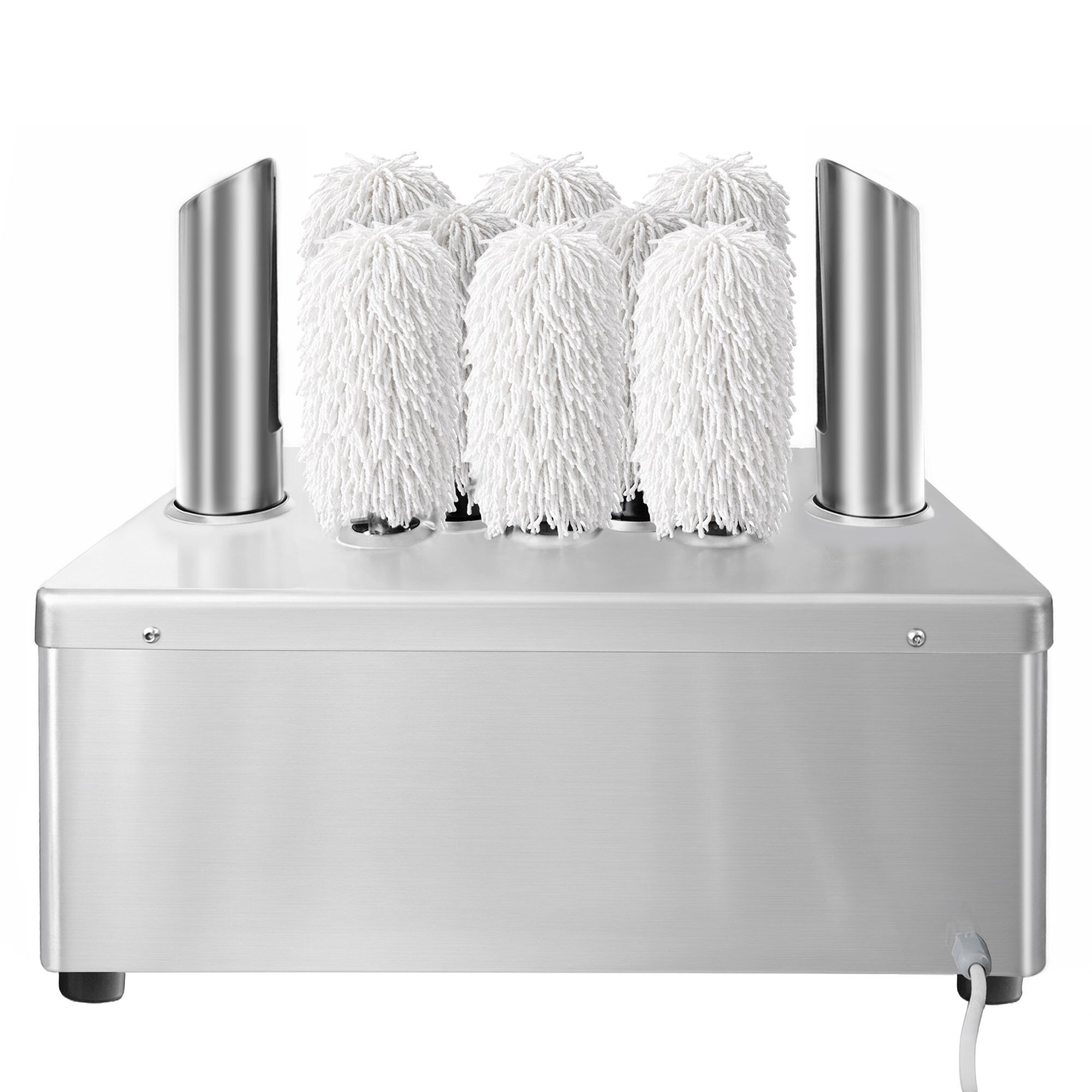 Polisseuse à verres professionnelle - 2,62kW - avec soufflerie d’air chaud & 8 rouleaux rotatifs