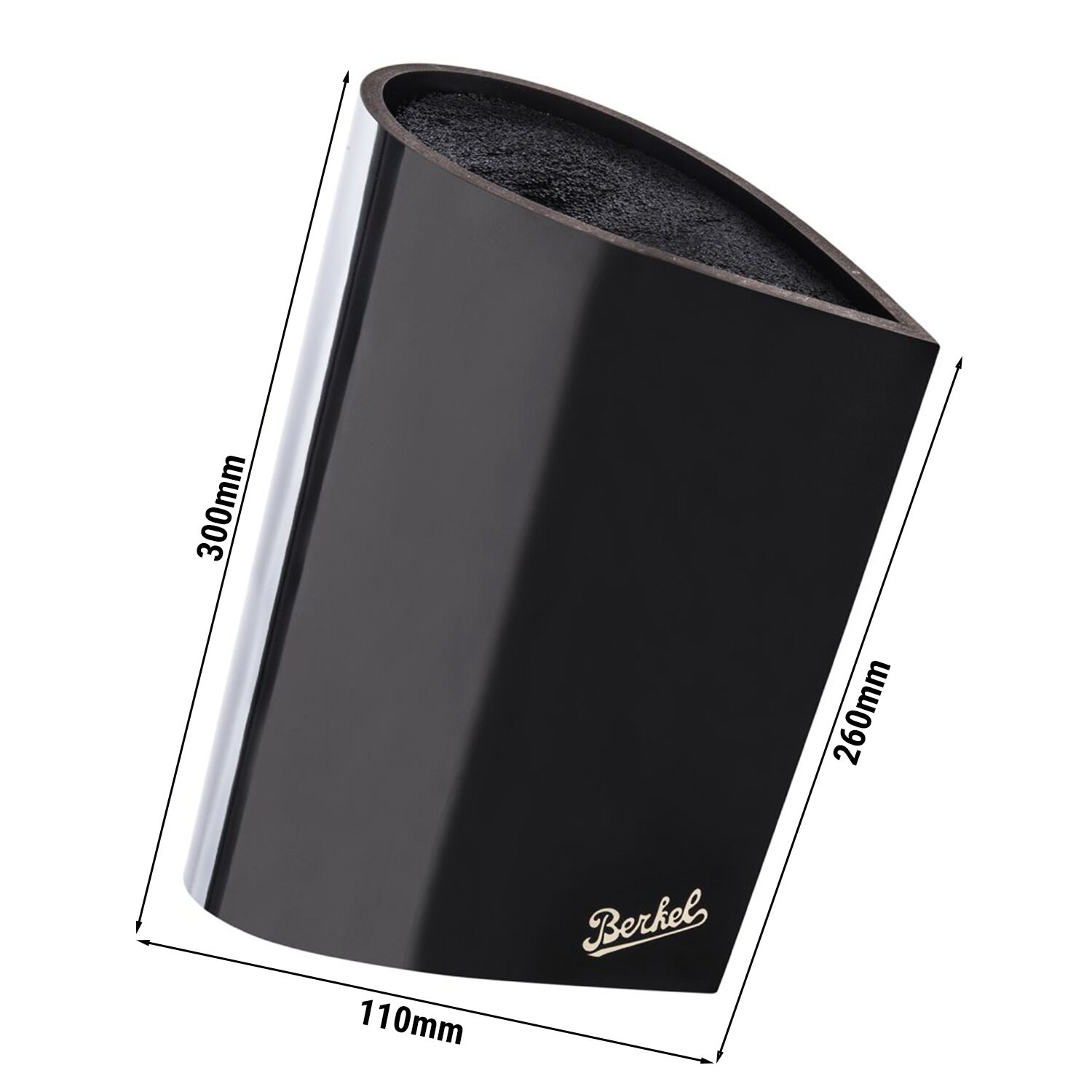 BERKEL | BAG – knivblock – svart