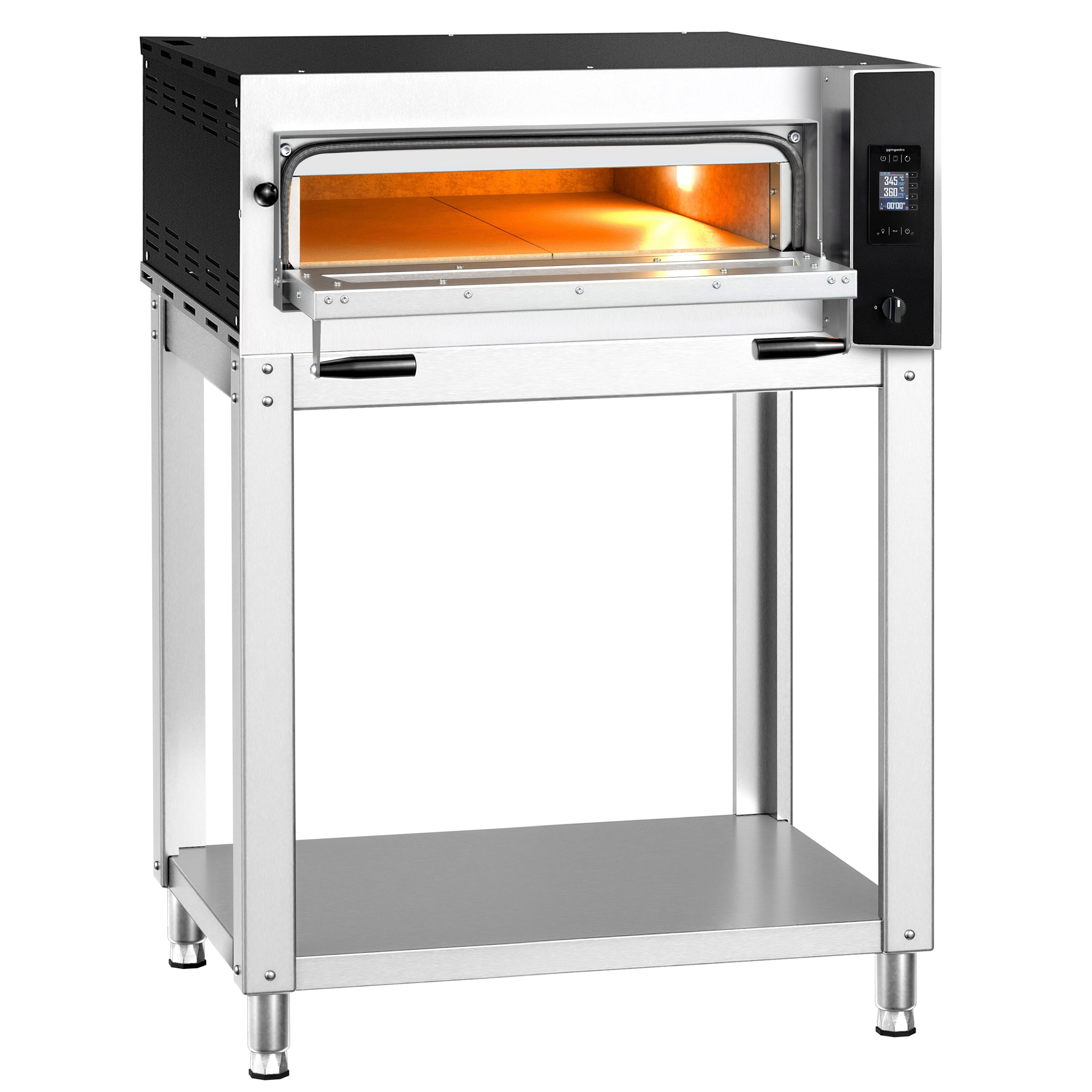 Four à pizza électrique – 4 x 35 cm – Digital – incl. support inférieur