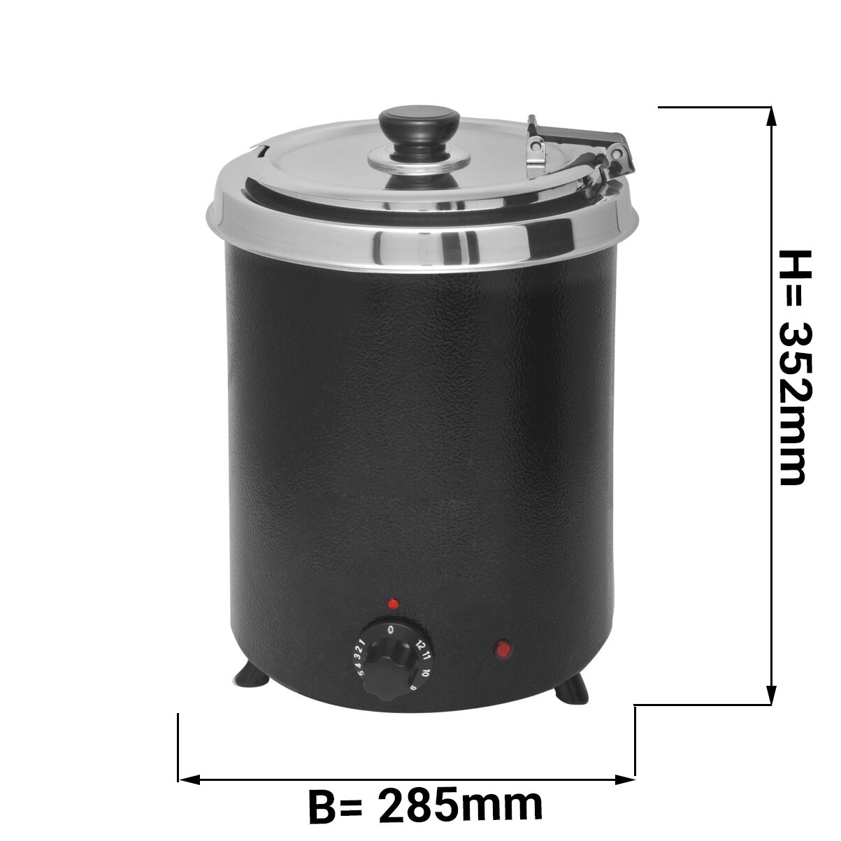 Commercial Soup Kettle - 5L - Black