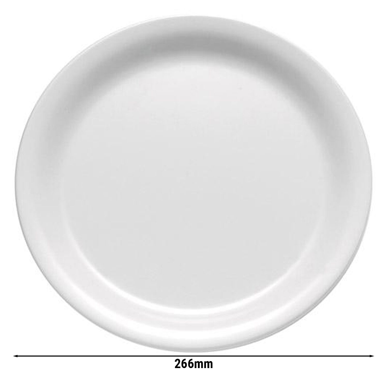 (6 pièces) CASUAL - Assiette - Mélamine - Ø 266 mm