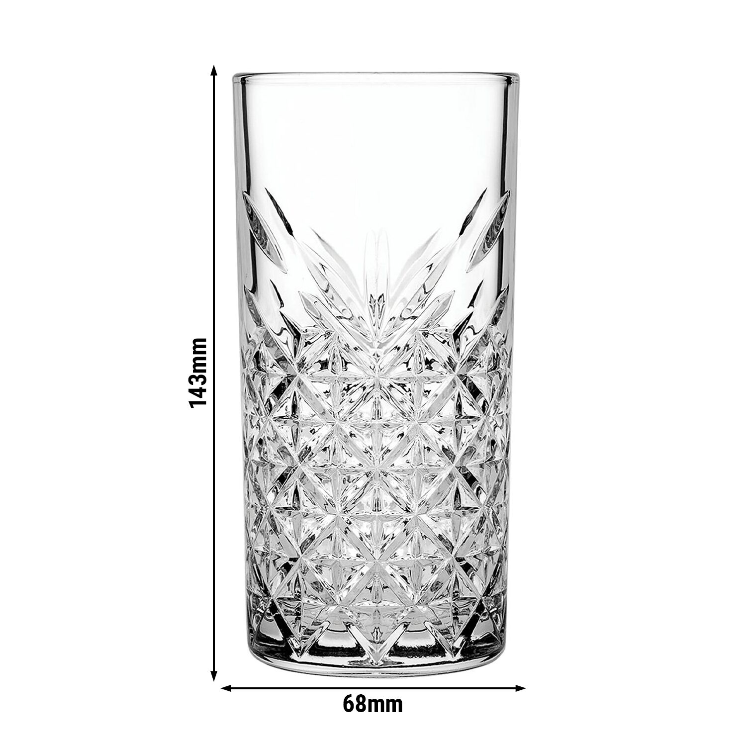 (12 pièces) Verre long drink - TIMELESS - 345 ml
