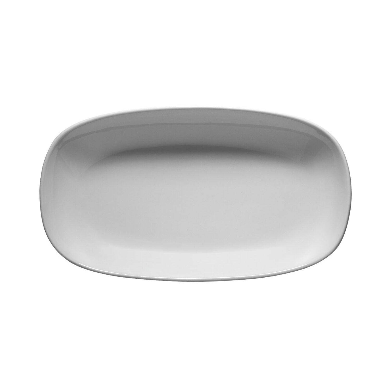 (12 pièces) ENTITY - Assiette / plat - ovale - Longueur : 190 mm - Blanc