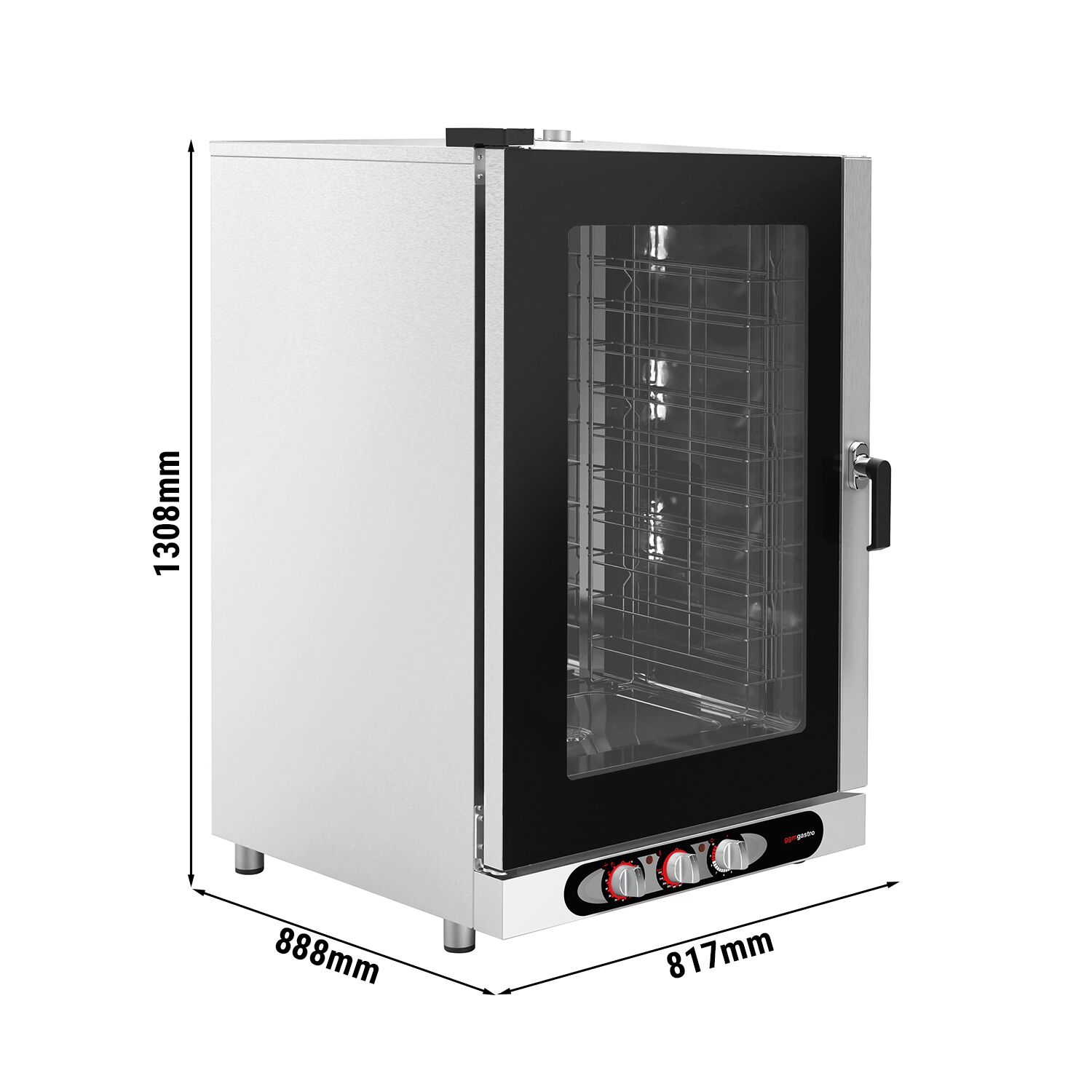 Electric Commercial Combi Oven - Manual Controls - 10x GN 1/1 or 10x EN 600x400