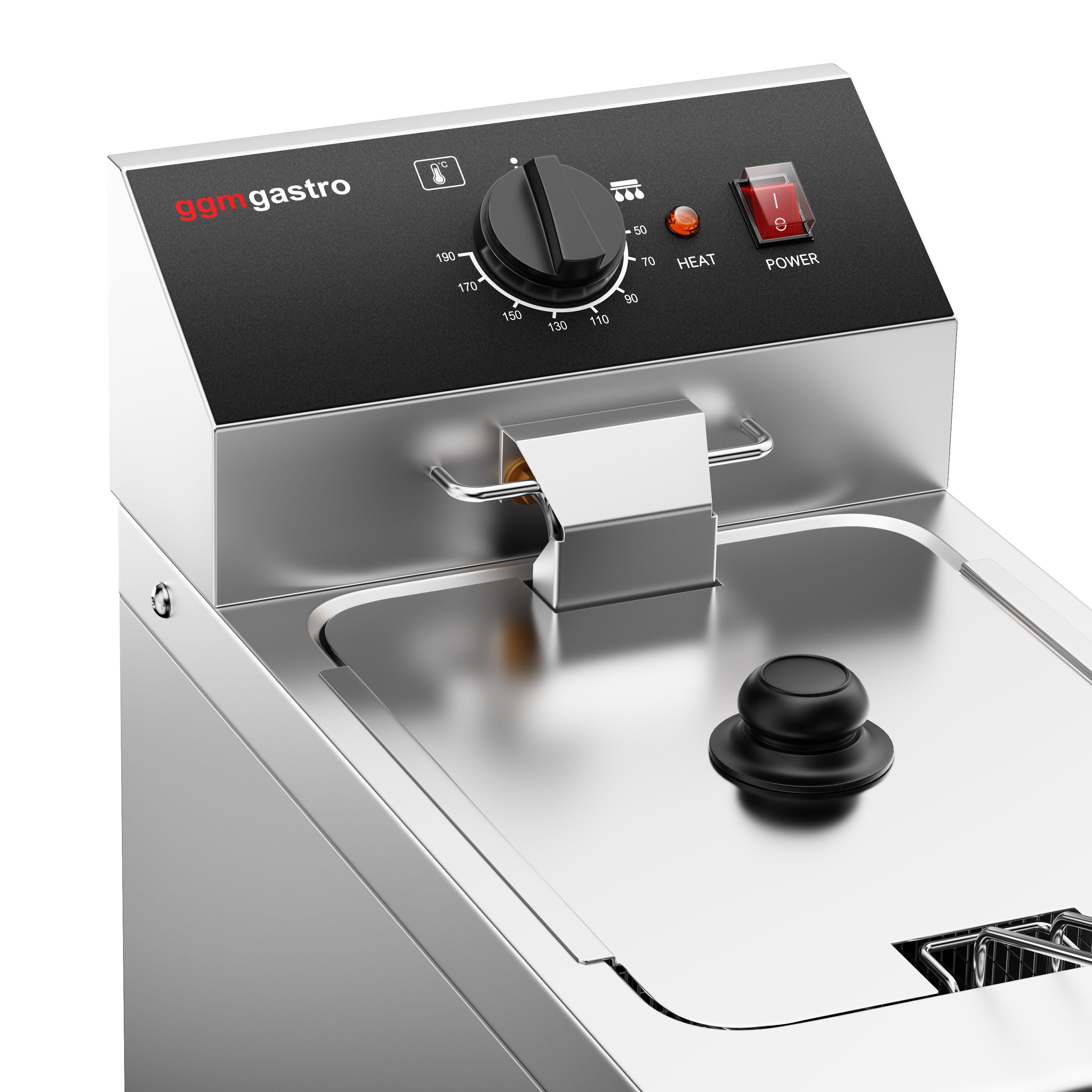 Friteuse électrique – 8 litres – 3,25 kW – avec robinet de vidange