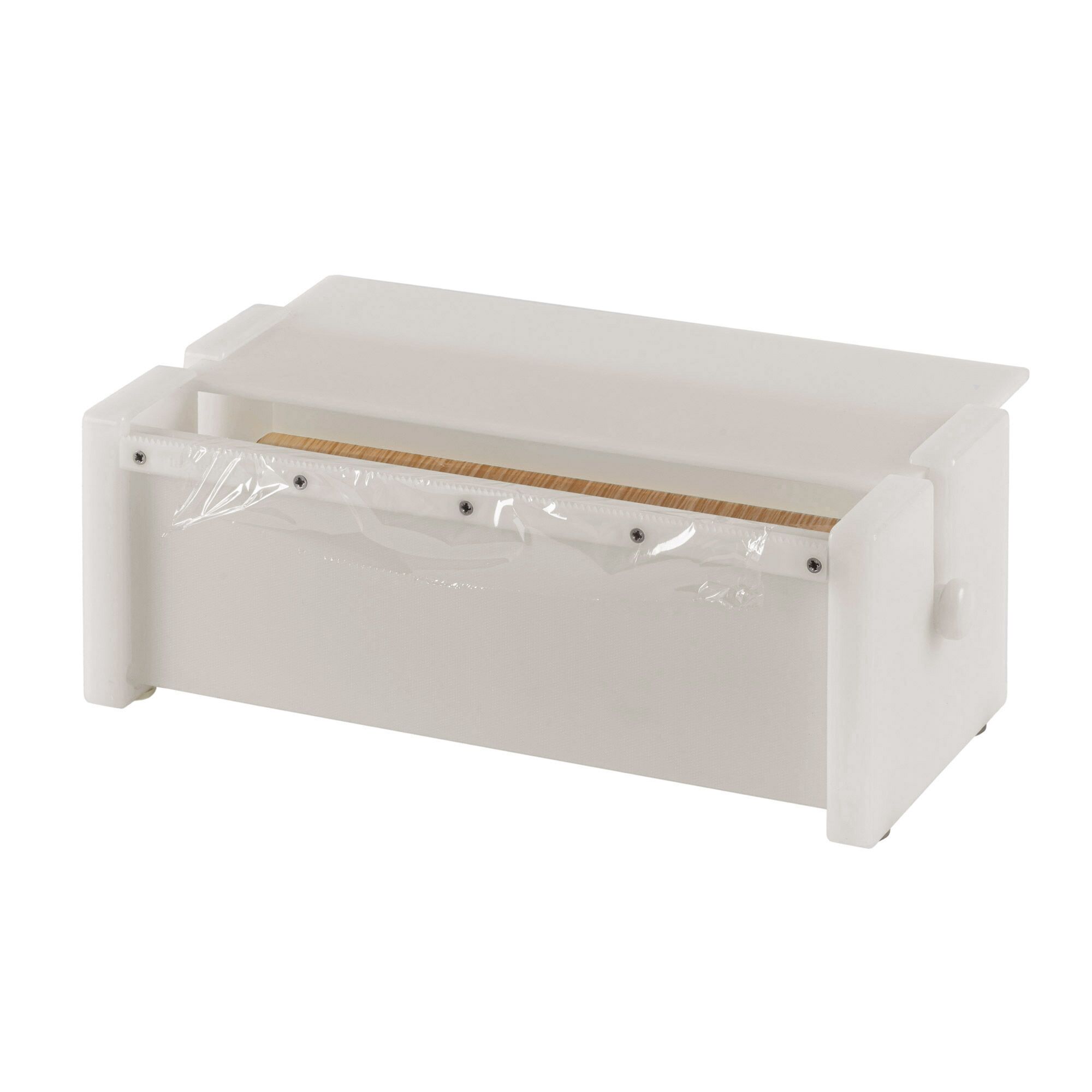 Distributeur de film – petit – 380 × 130 × 160 mm – avec dispositif de découpe – plastique