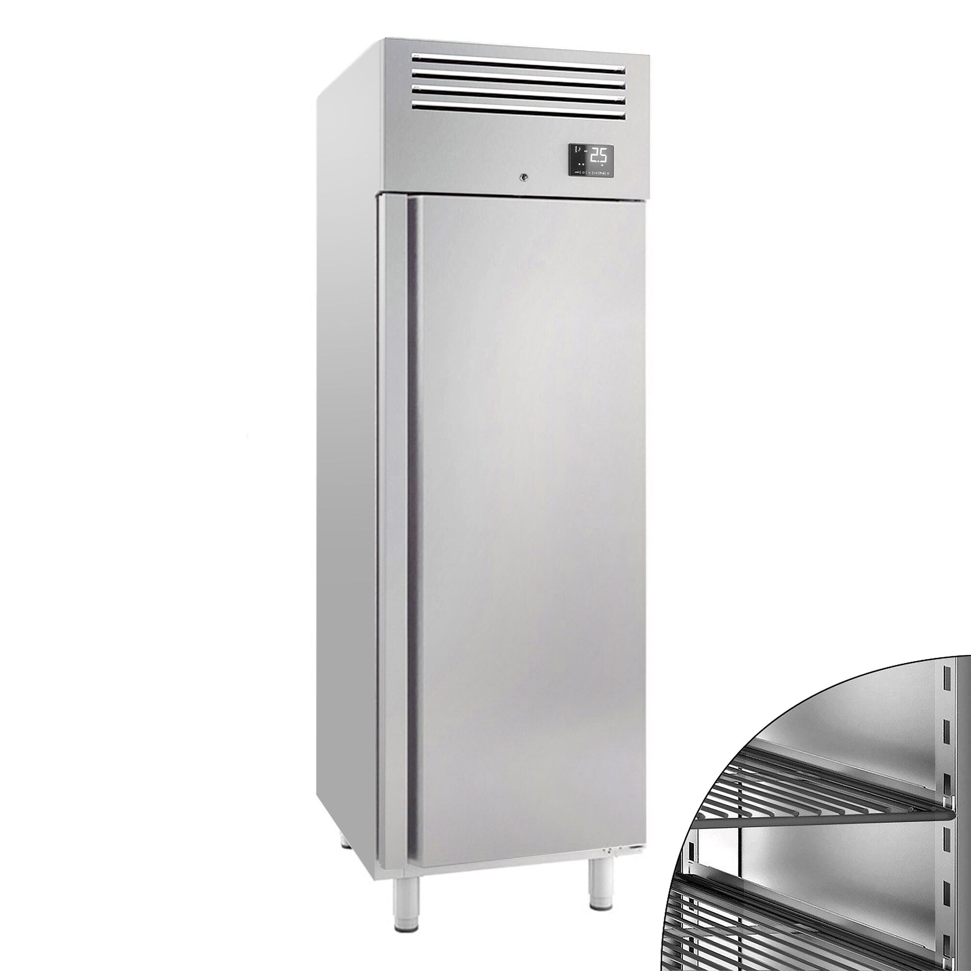 Armoire réfrigérée positive Inox AISI 304 PREMIUM PLUS - GN 2/1 - 560 L - avec 1 porte