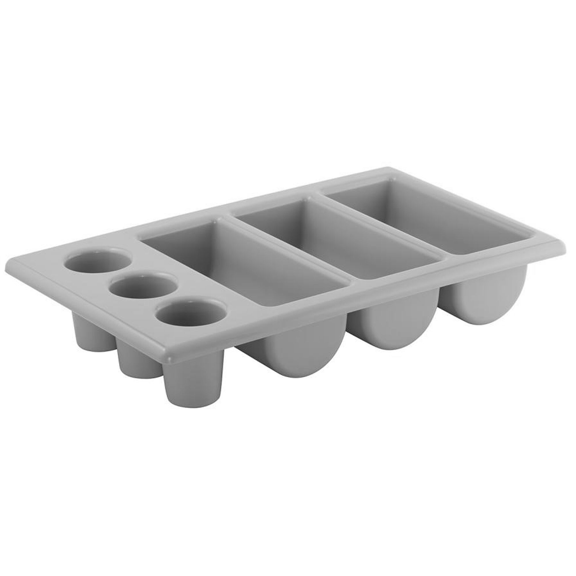 (6 Pièces) Bac à Couverts GN 1/1 - 530 x 325 mm - Polypropylène - 6 Compartiments