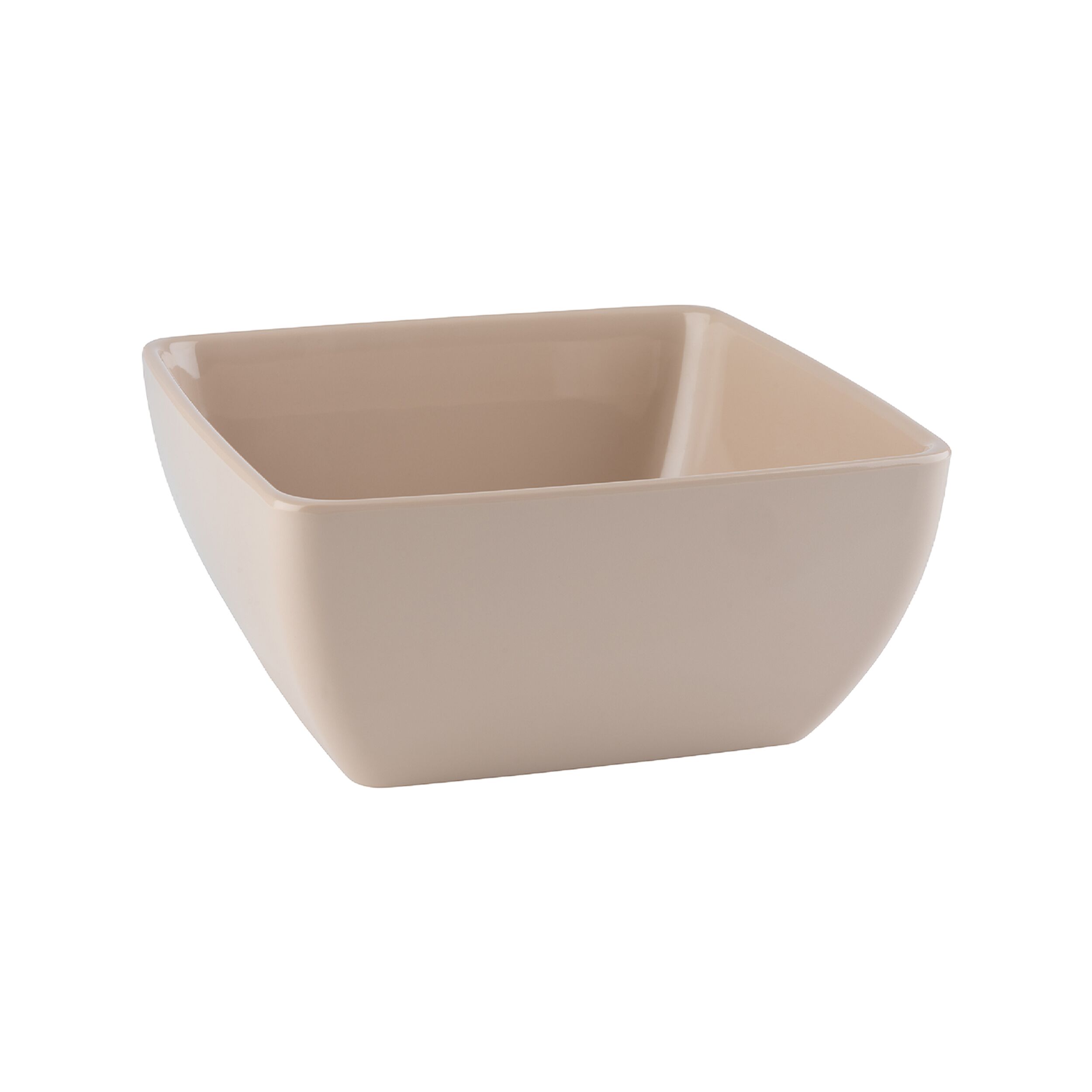 (6 pcs) Coupe - PURE - Mélamine - 1,5L - carré - 190x190mm - Profondeur : 90mm - Beige