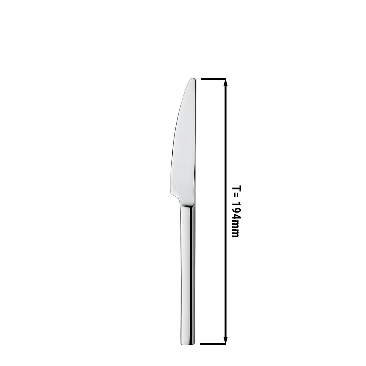 (12 pcs) Couteau à dessert Giancarlo - Acier inoxydable 18/10 - 194mm - 12 pièces