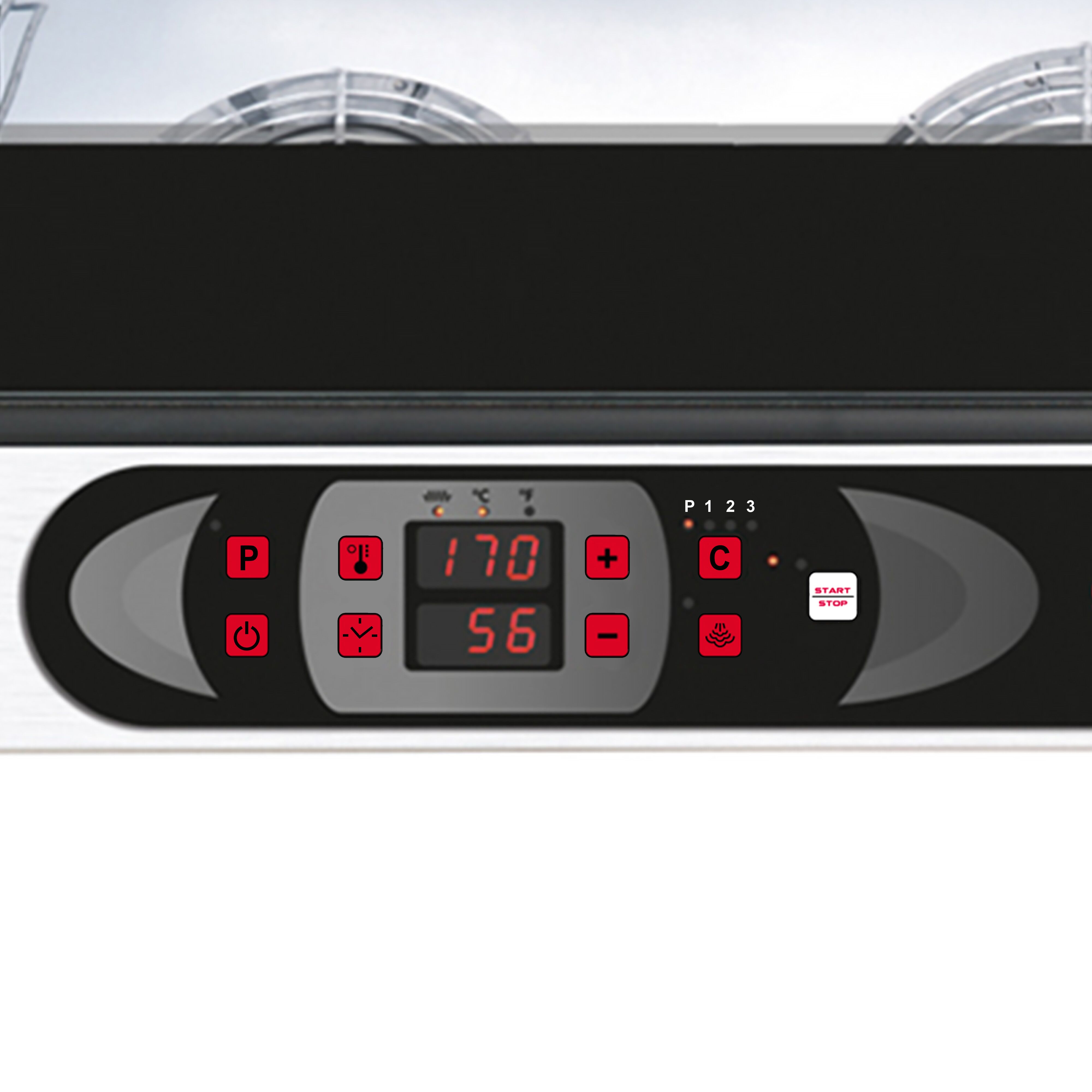 Electric Commercial Compact Convection Oven with Steam Injection - Digital Controls - 1 Baking Chambers - 3x GN 1/1 or 600x400mm (EN 60x40)