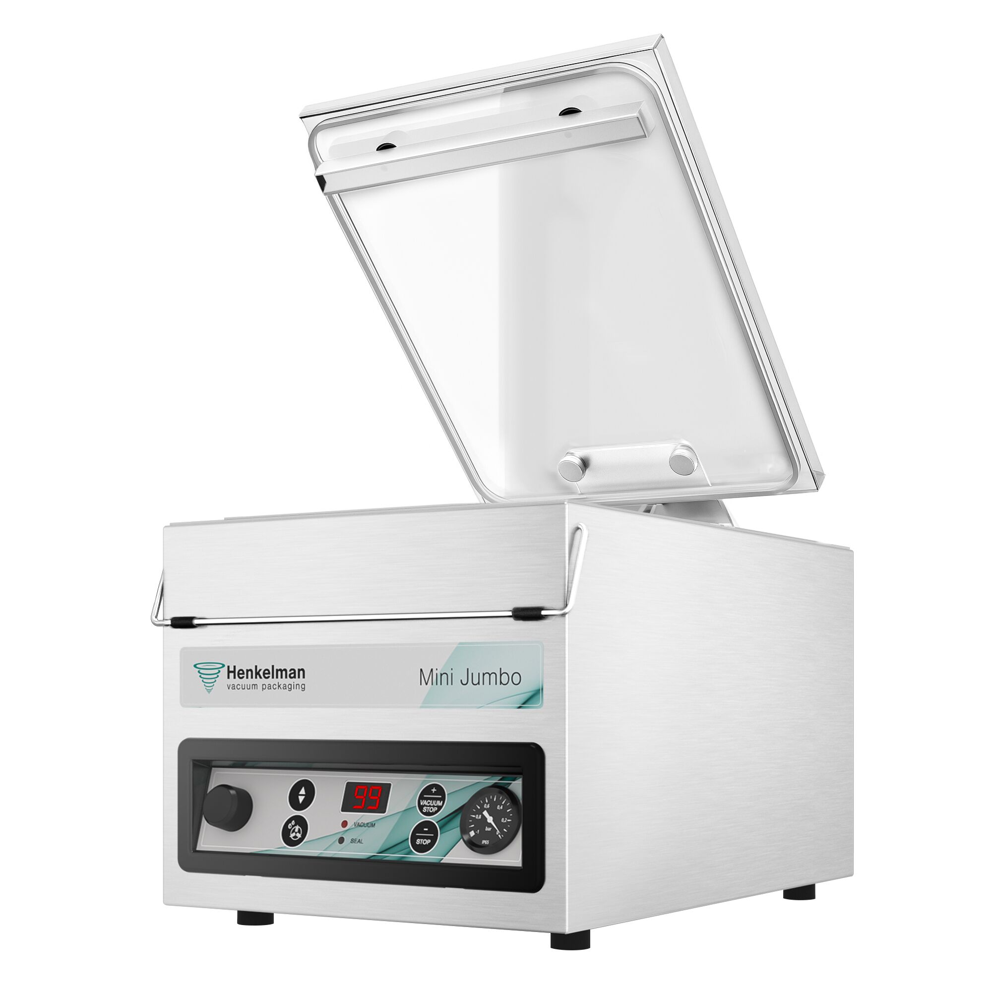 HENKELMAN | Mini Jumbo – Machine sous vide à cloche – 4 m³/h – 100 watts – numérique