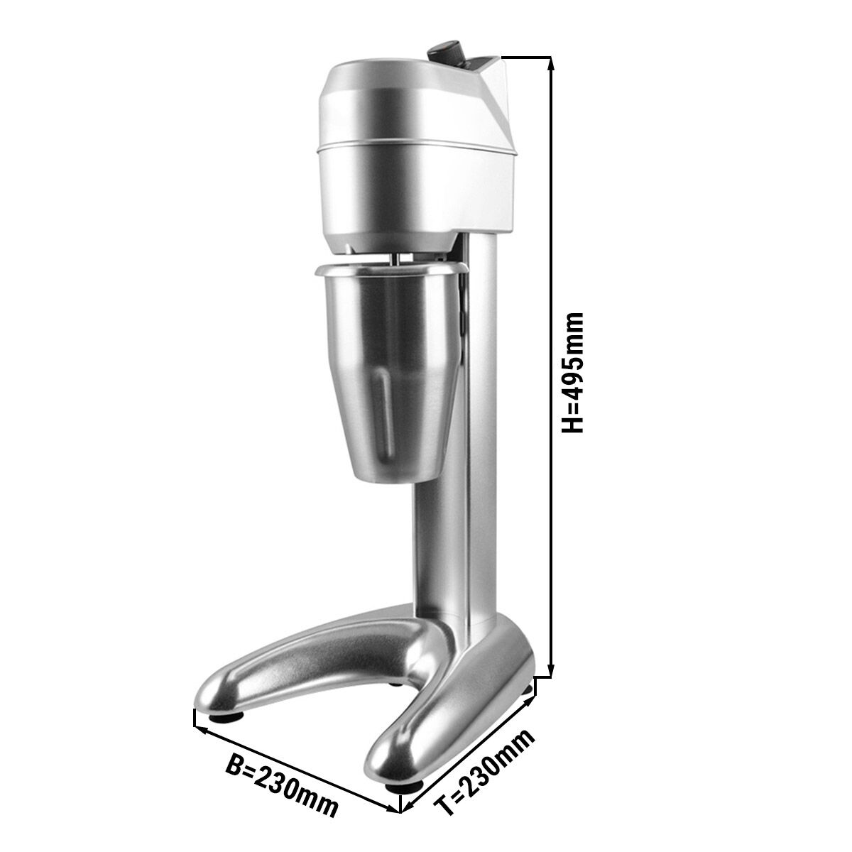 Milkshake & Drinks Mixer ECO - single spindle - 1000 ml - 300 Watt - Variable speed