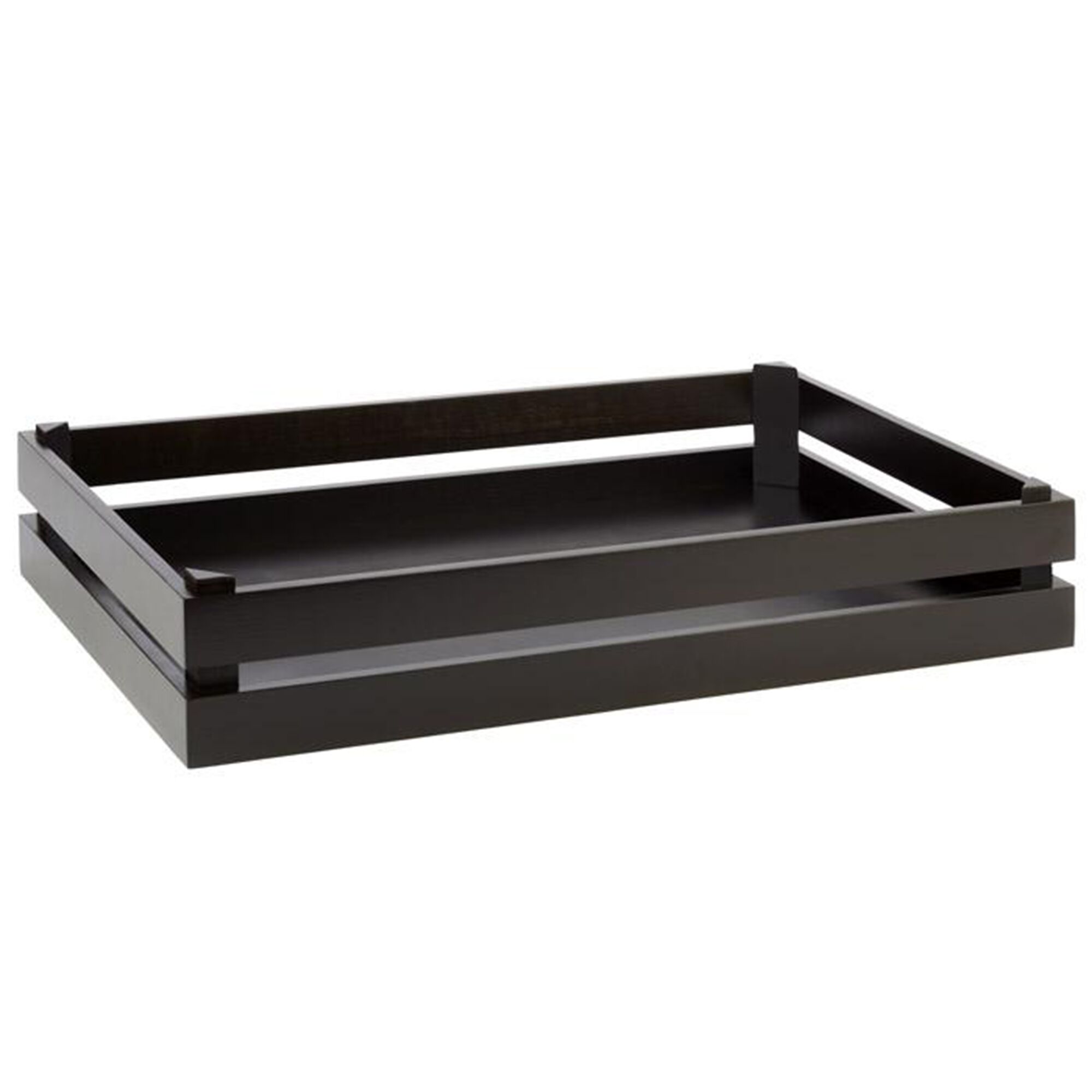 Caisse pour buffet - SUPERBOX - Bois - Noir - Hauteur:105mm - compatible avec GN 1/1