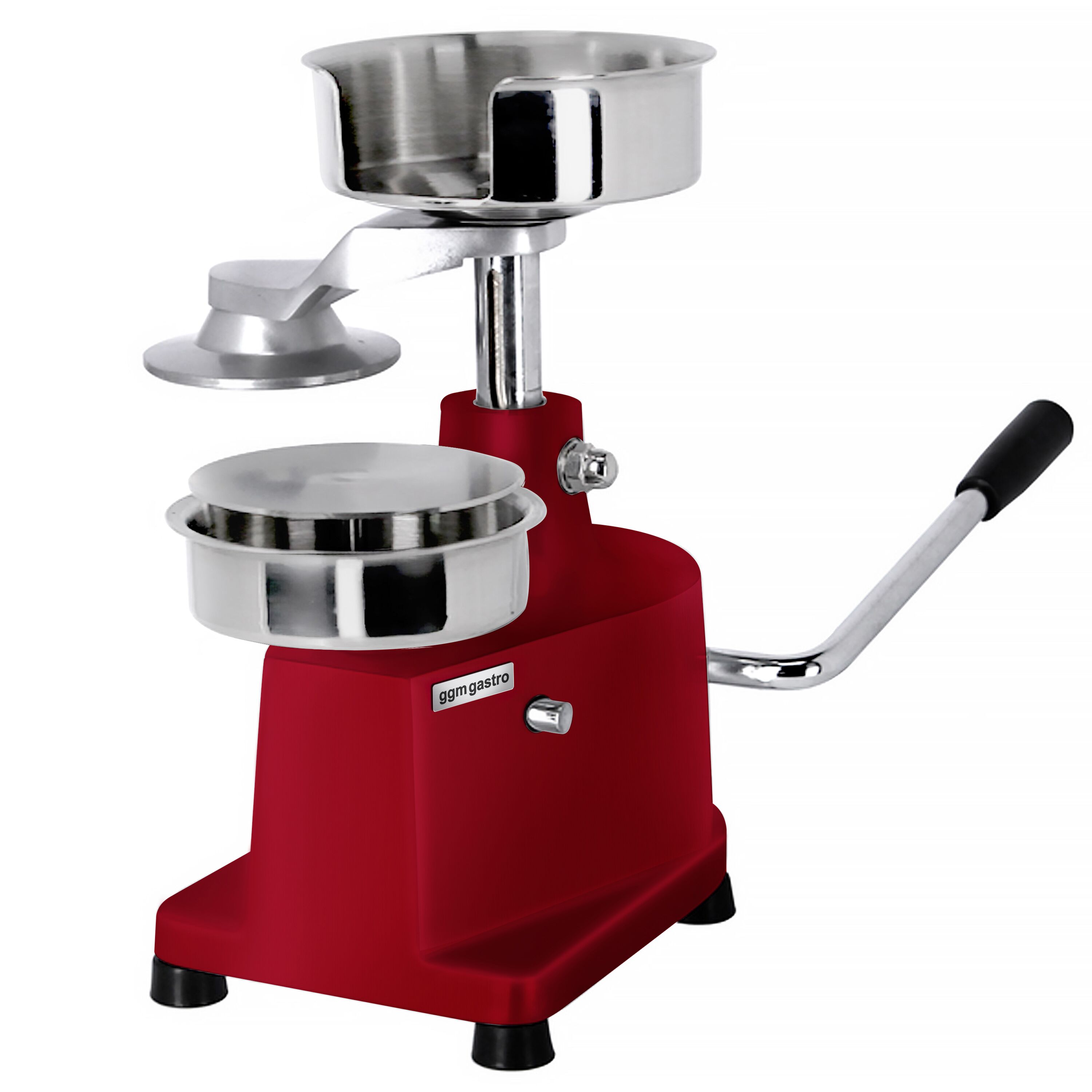 Machine à hamburgers manuelle - Ø 130 mm - Rouge