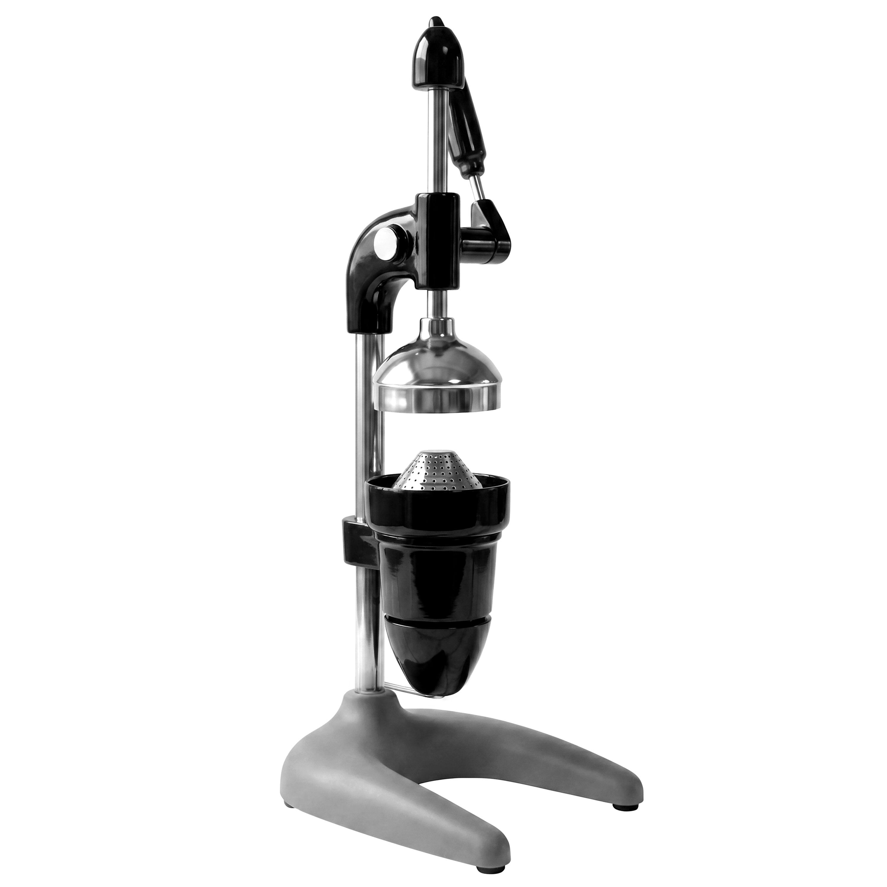 Hefboom-citruspers - gietijzer/alu uitvoering - met lekbak - 178x229x495mm