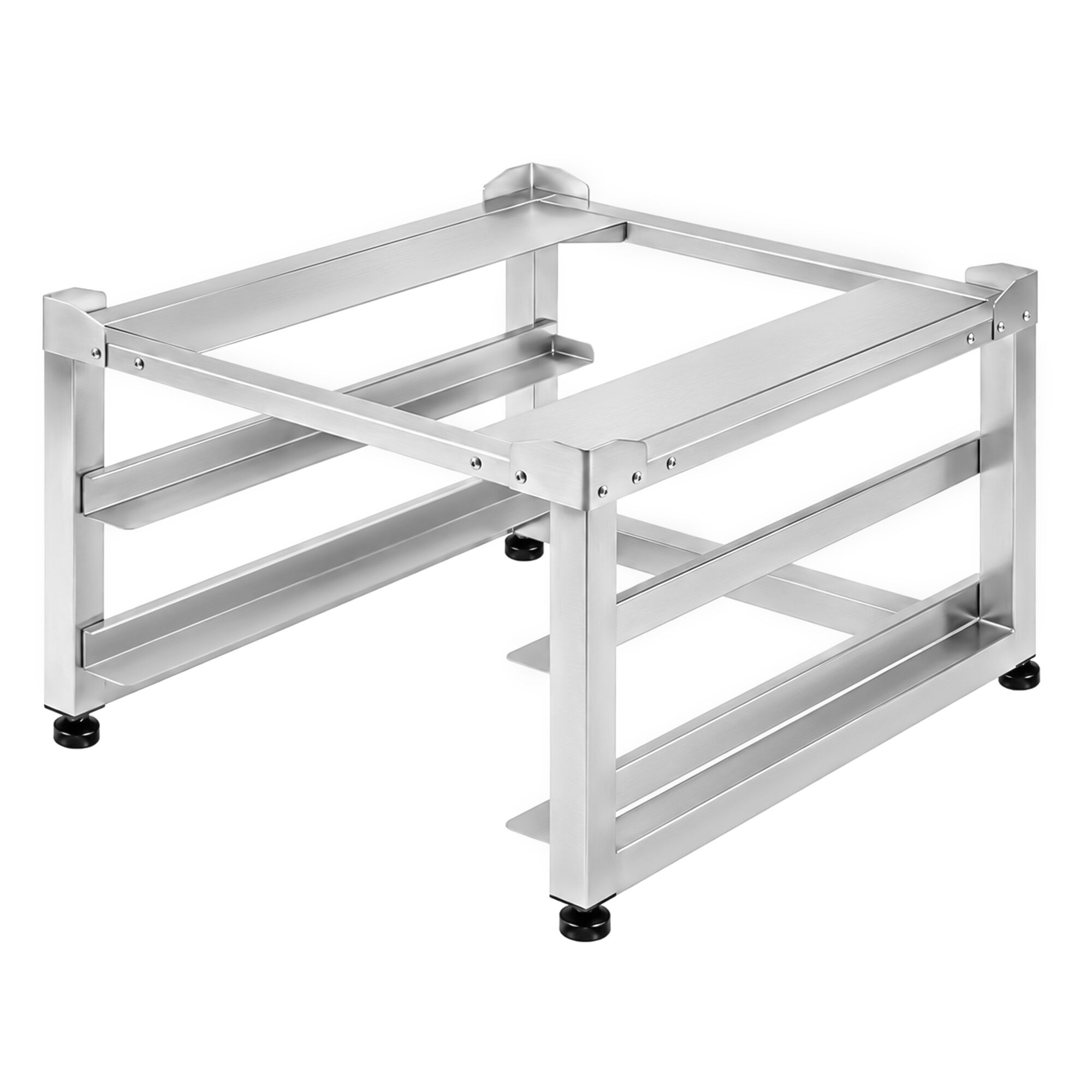 Untergestell für Geschirrspülmaschine - mit 2 Ablagen für Körbe 500x500mm