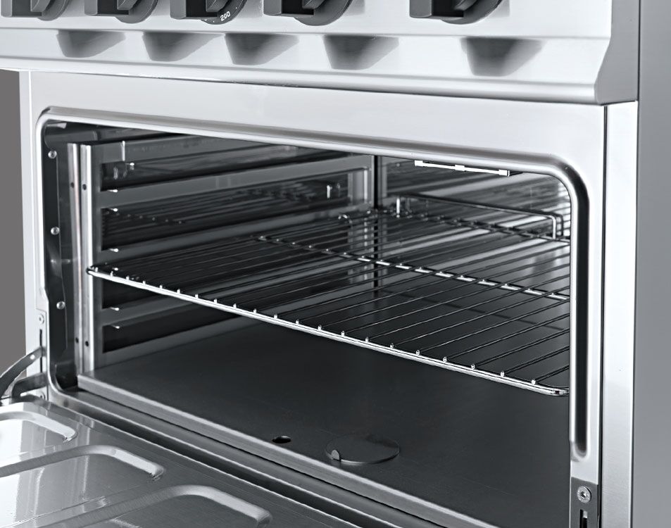 Fourneau à gaz – 34,5 kW – 4 brûleurs – avec four à gaz – 7,8 kW
