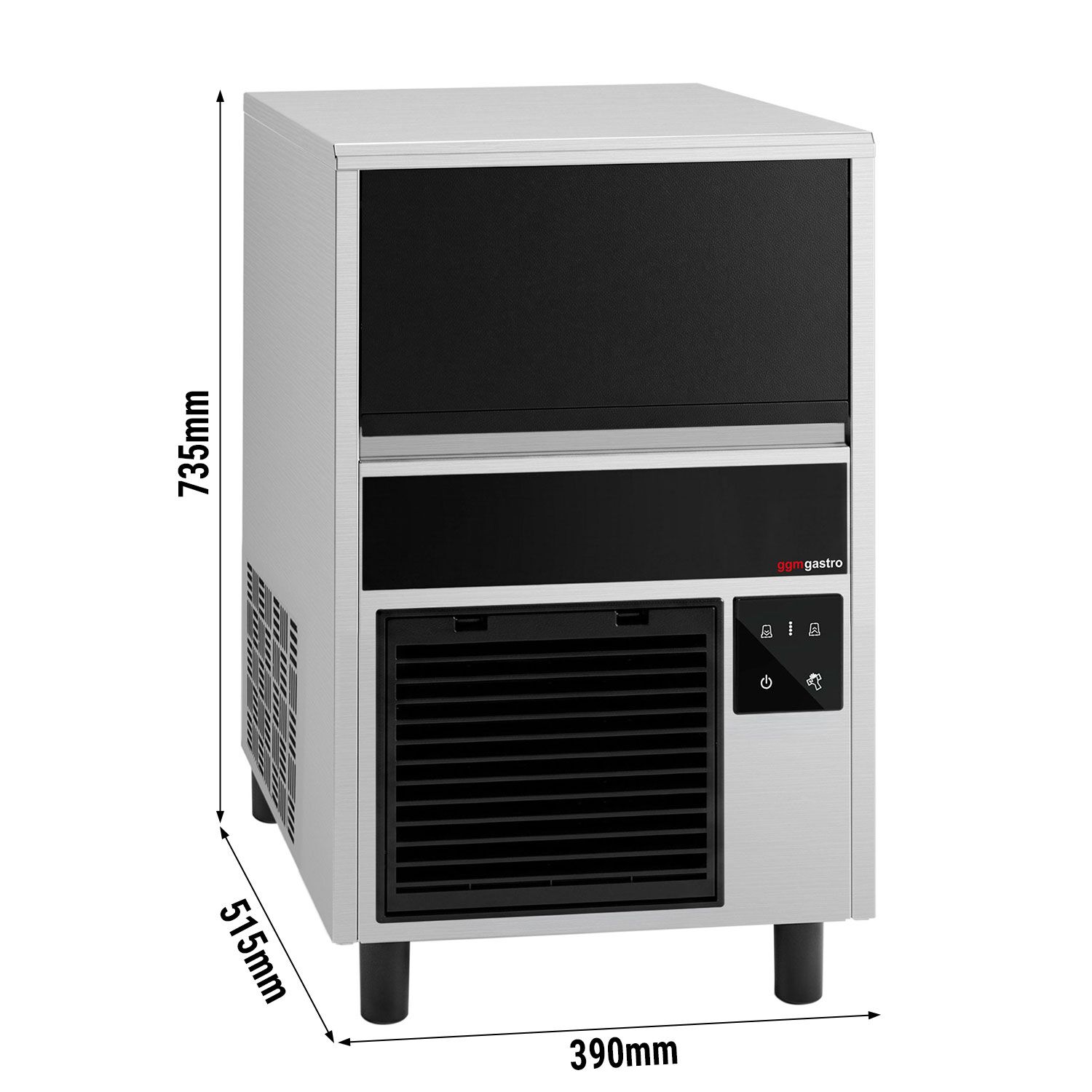 Ledomat - Pune kockice leda - 26 kg/24 h - uklj. Leeresztő szivattyú