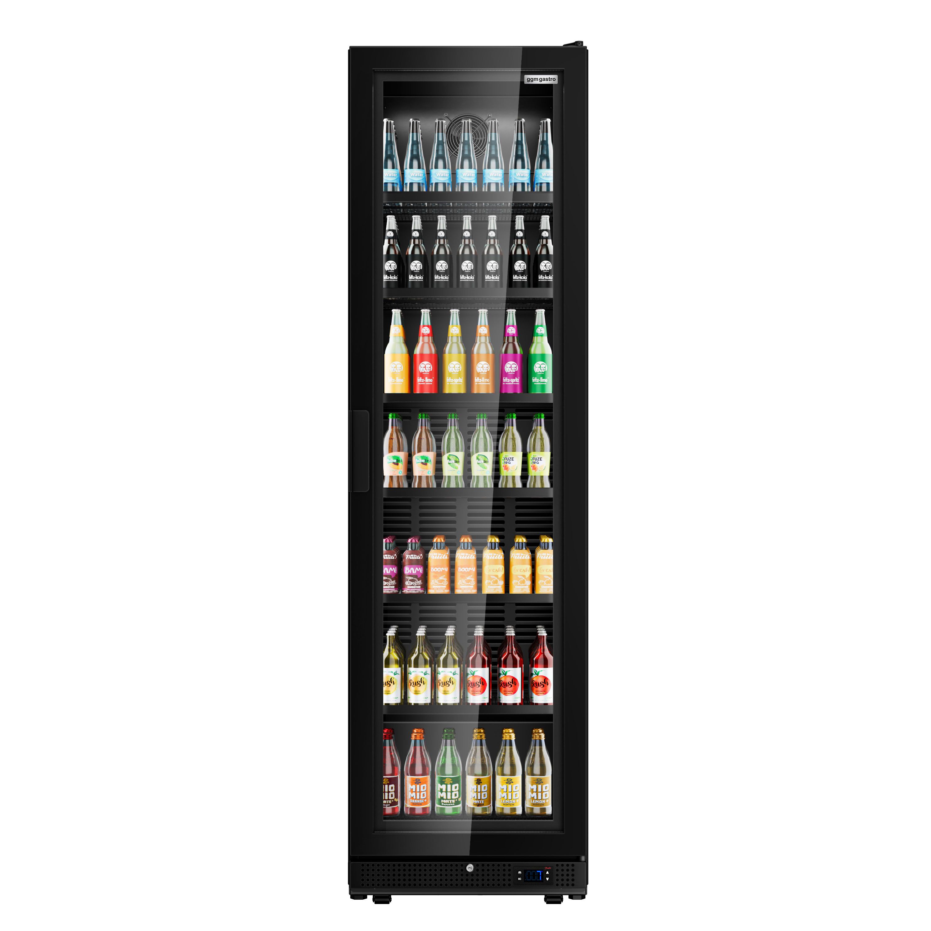 Vitrine réfrigérée à boissons - 569 litres - design sans cadre - avec 1 porte vitrée