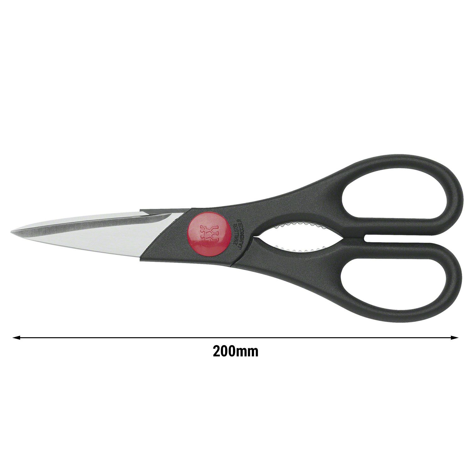 ZWILLING | Multipurpose Kitchen Scissors 200 mm – Black - FRIODUR Ice-Hardened Blades