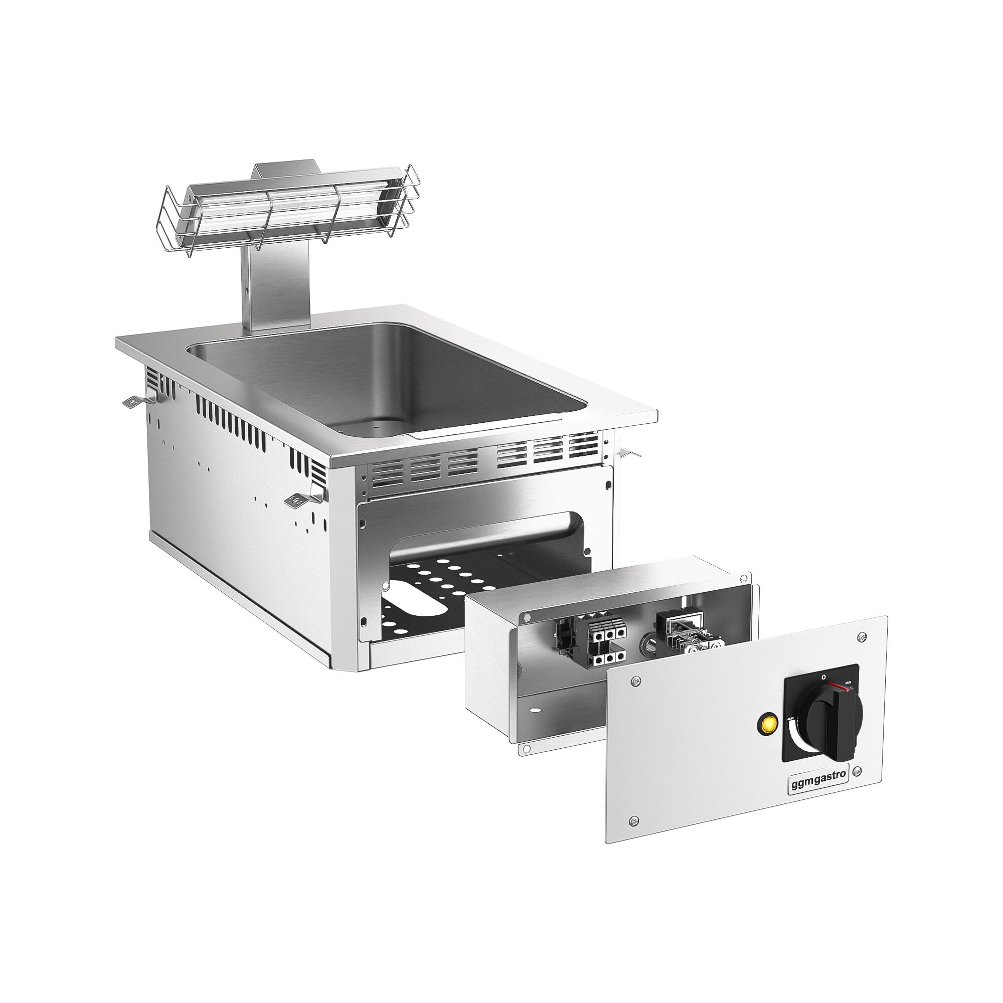 Chauffe-frites électrique professionnel - 1,00kW - 1x GN 1/1