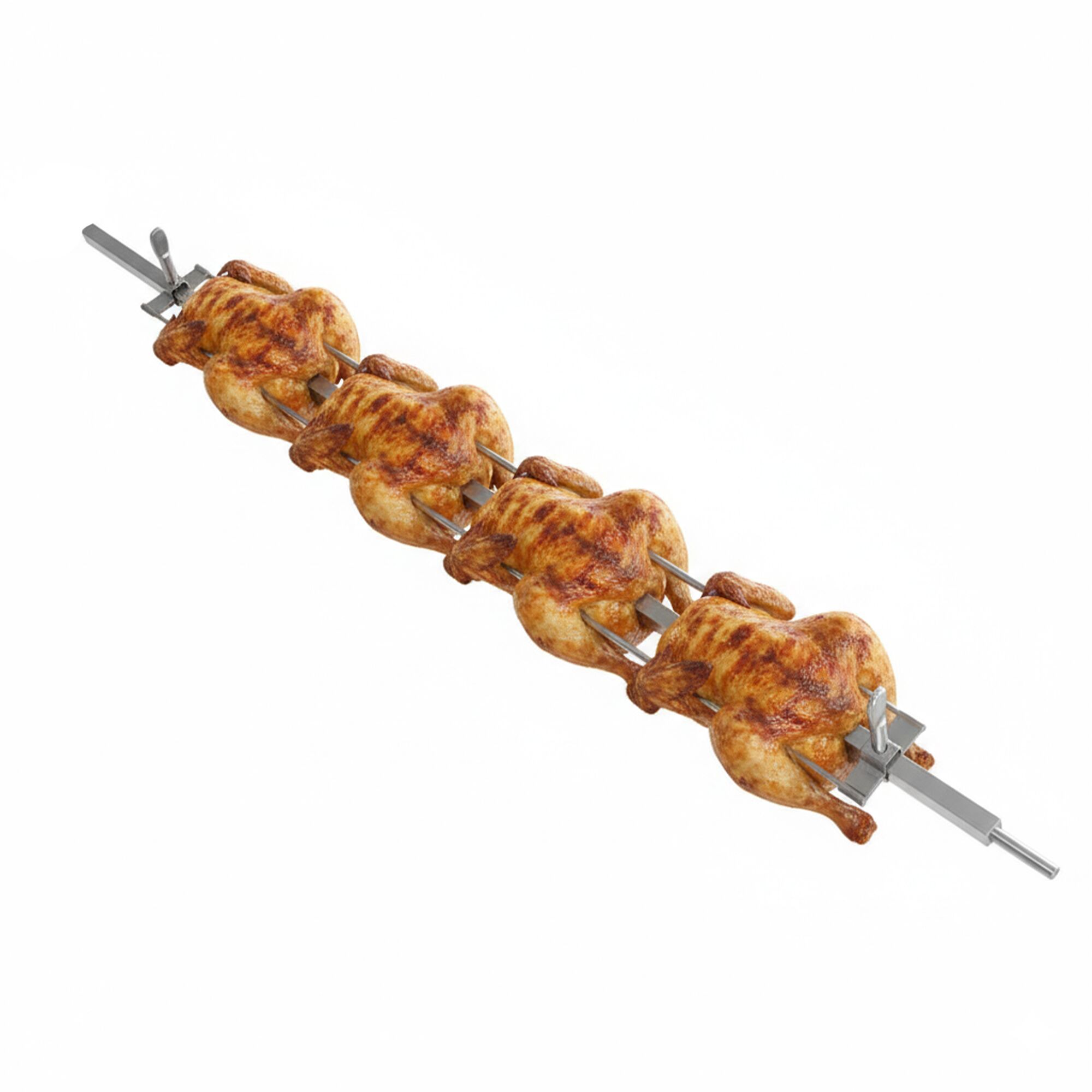 Stainless Steel Skewer Spit for Chicken Grills - 70x950x80mm - compatible with GHKM318-B, GHKM424-B, GHKM636-B, GHKM848-B, GHKM16-B, GHKM212-B, EHKM16-B, EHKM212-B, EHKM318-B, EHKM424-B