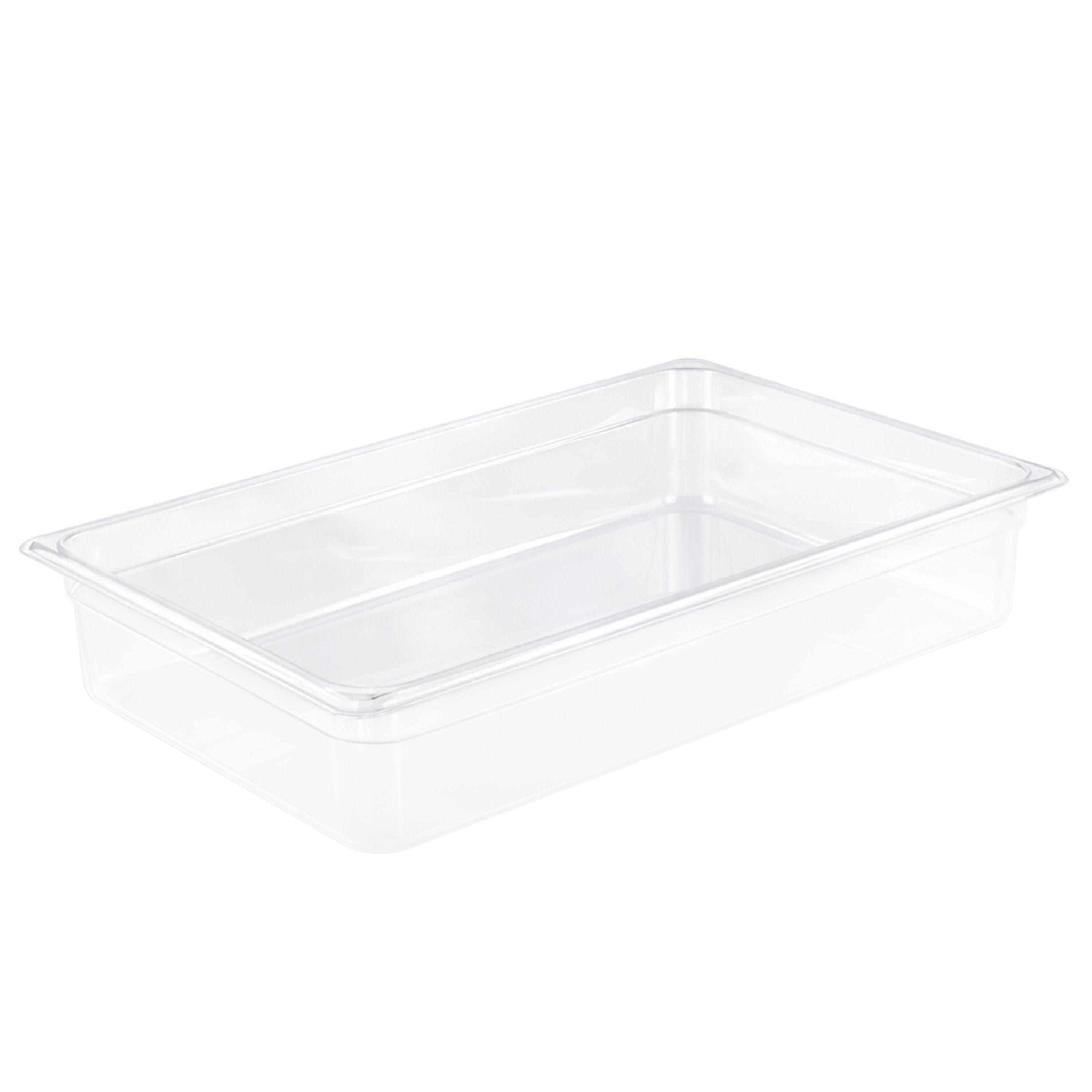 (6 pièces) Bac en Polypropylène - GN 1/1 - Translucide - 8,5 L - Hauteur : 65 mm