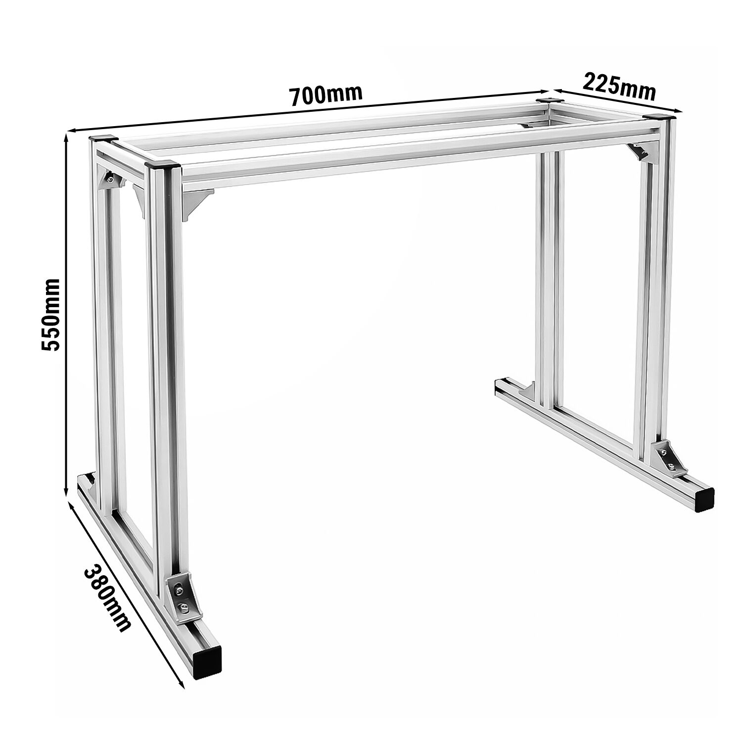 Bastidor inferior para máquina de churros CHMNP5 y CHMNP3 - 700x380x550mm