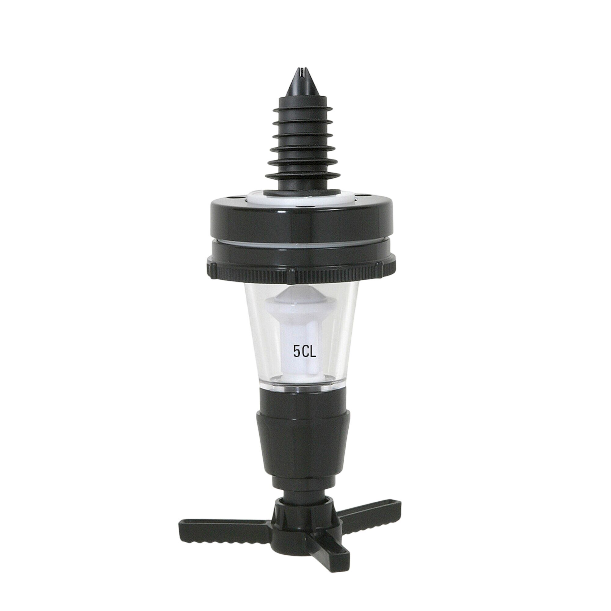 FUCHS | PRIMA - Pourer - 5 cl - for 0.7–1-liter bottles - Plastic - Black