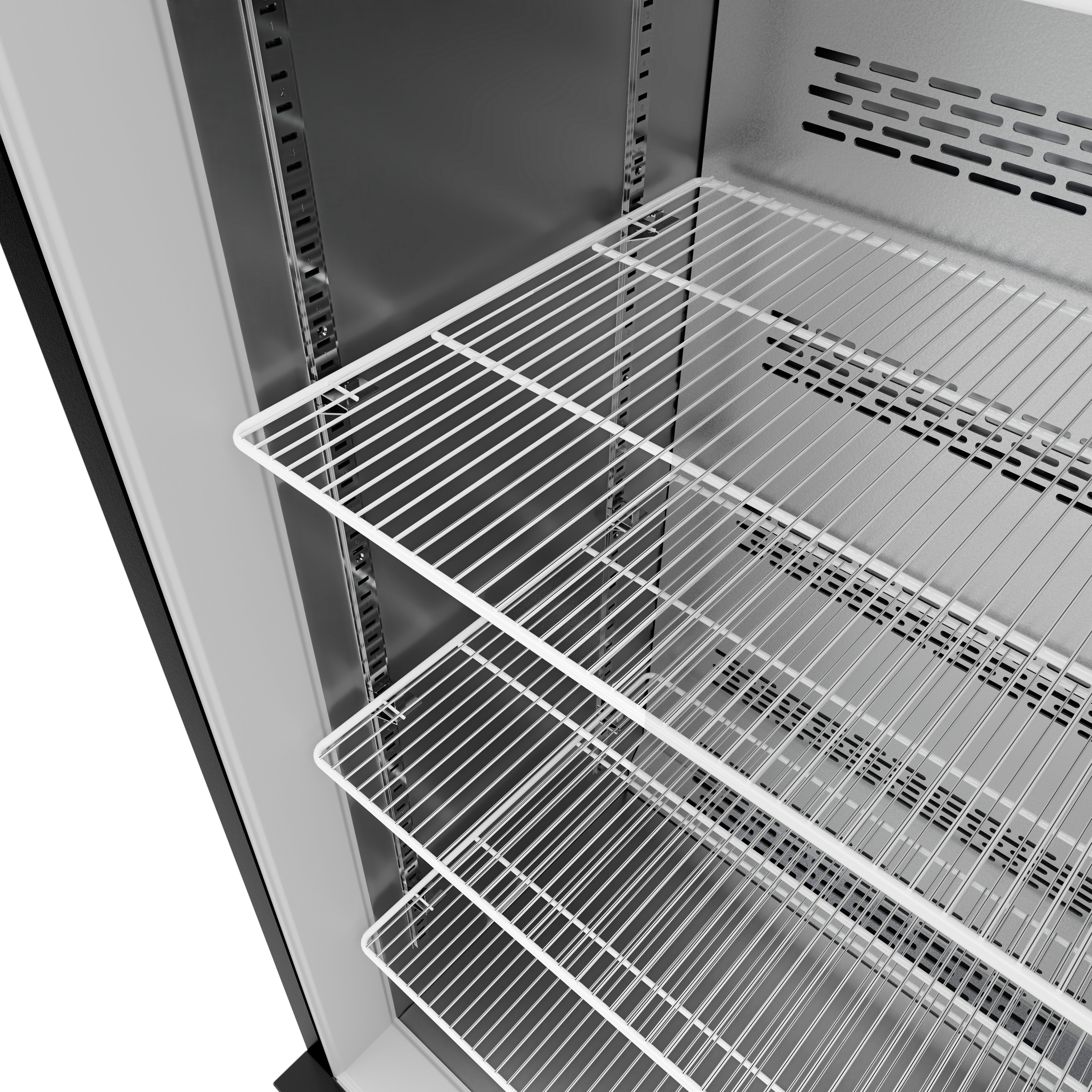 Vitrine réfrigérée à boissons - 600mm - 280 L - 1 porte vitrée - Noir - +4 à +12 °C