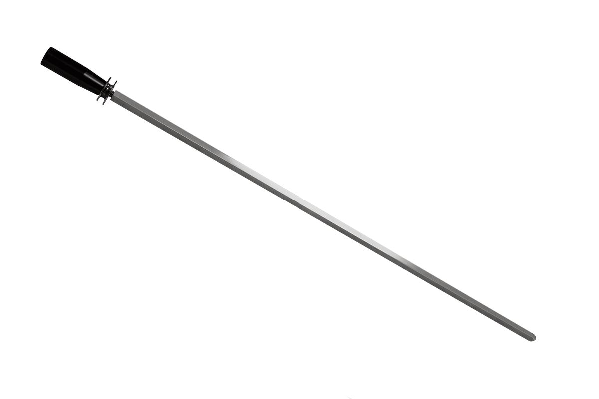 Broche de rechange pour rôtissoire à poulets - 20x930x20mm - jusqu’à 5 poulets - Inox - compatible avec EHE420 & GHE420