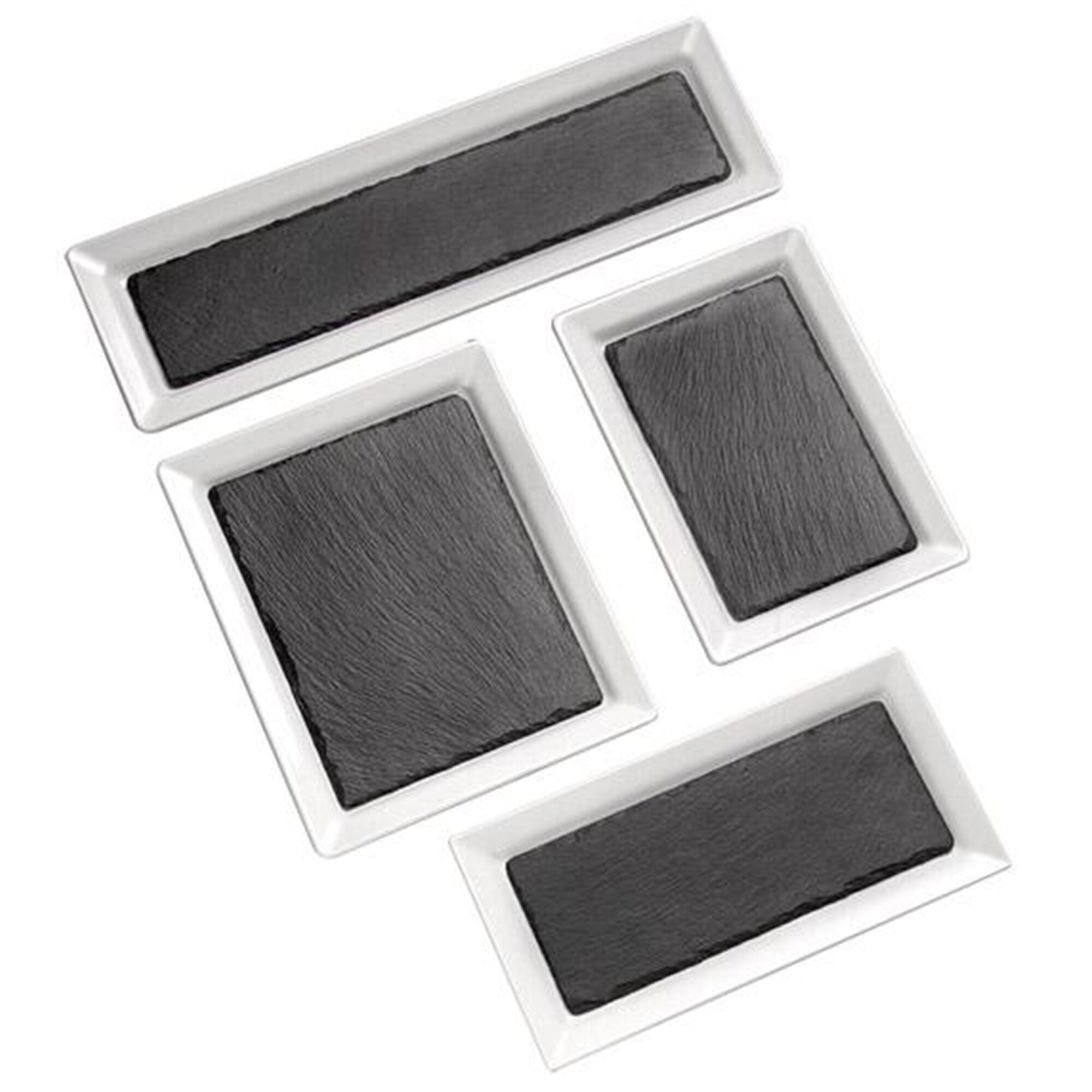 (6 pcs) Plateau en ardoise naturelle - Ardoise naturelle - 240x150mm