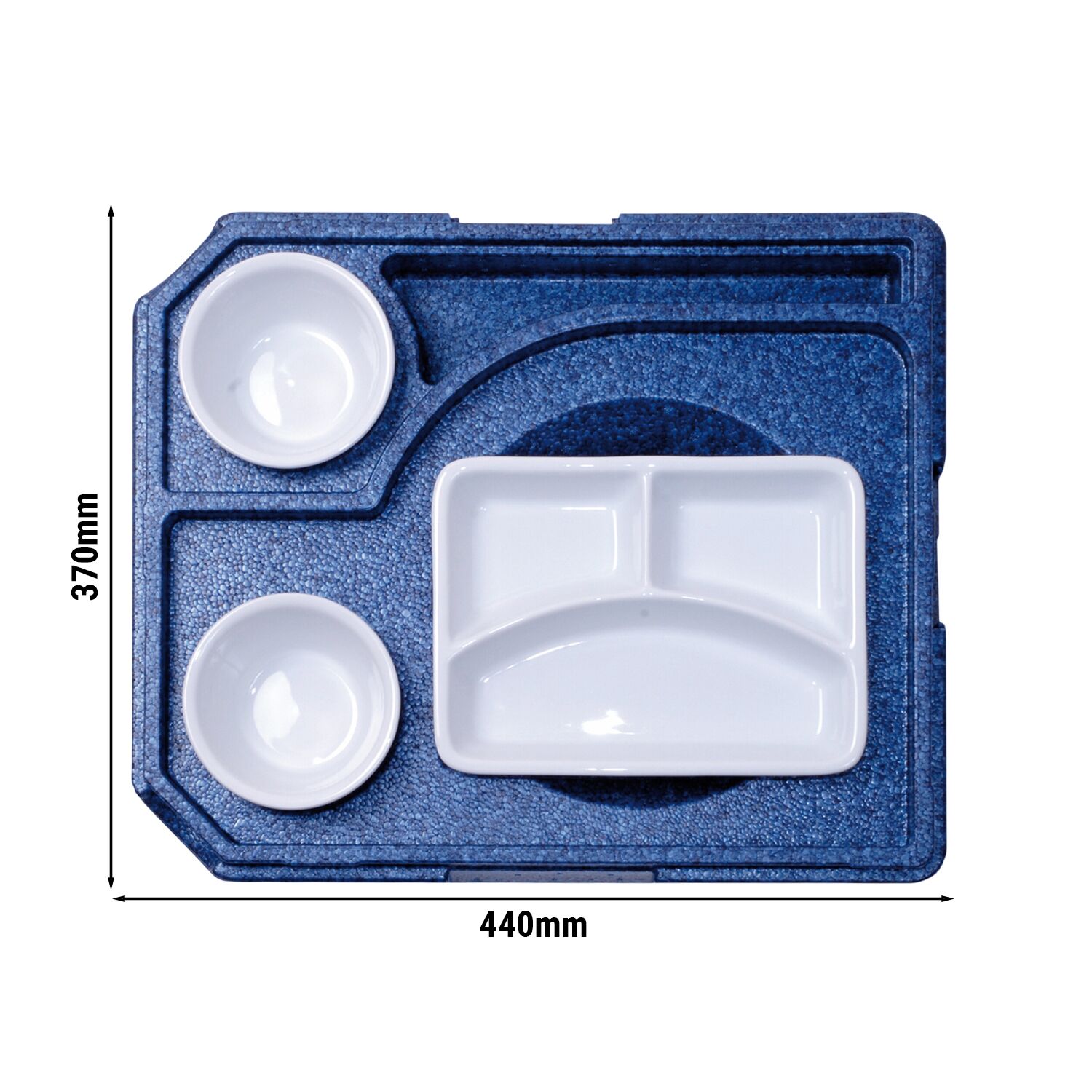 (10 pièces) THERMO FUTURE BOX | Boîte isotherme DINNER +2 - Bleu