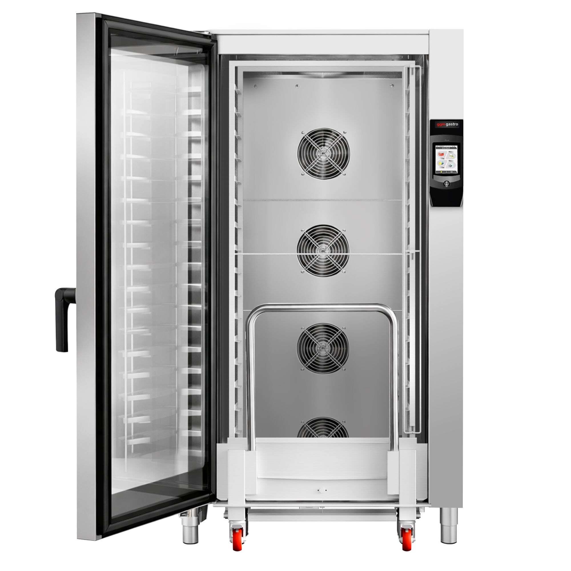 Bakery-Electric Commercial Combi Oven - Touchscreen Controls - 16x EN 600x400 - 7" touchscreen - incl. Automatic washing system & Core temperature probe